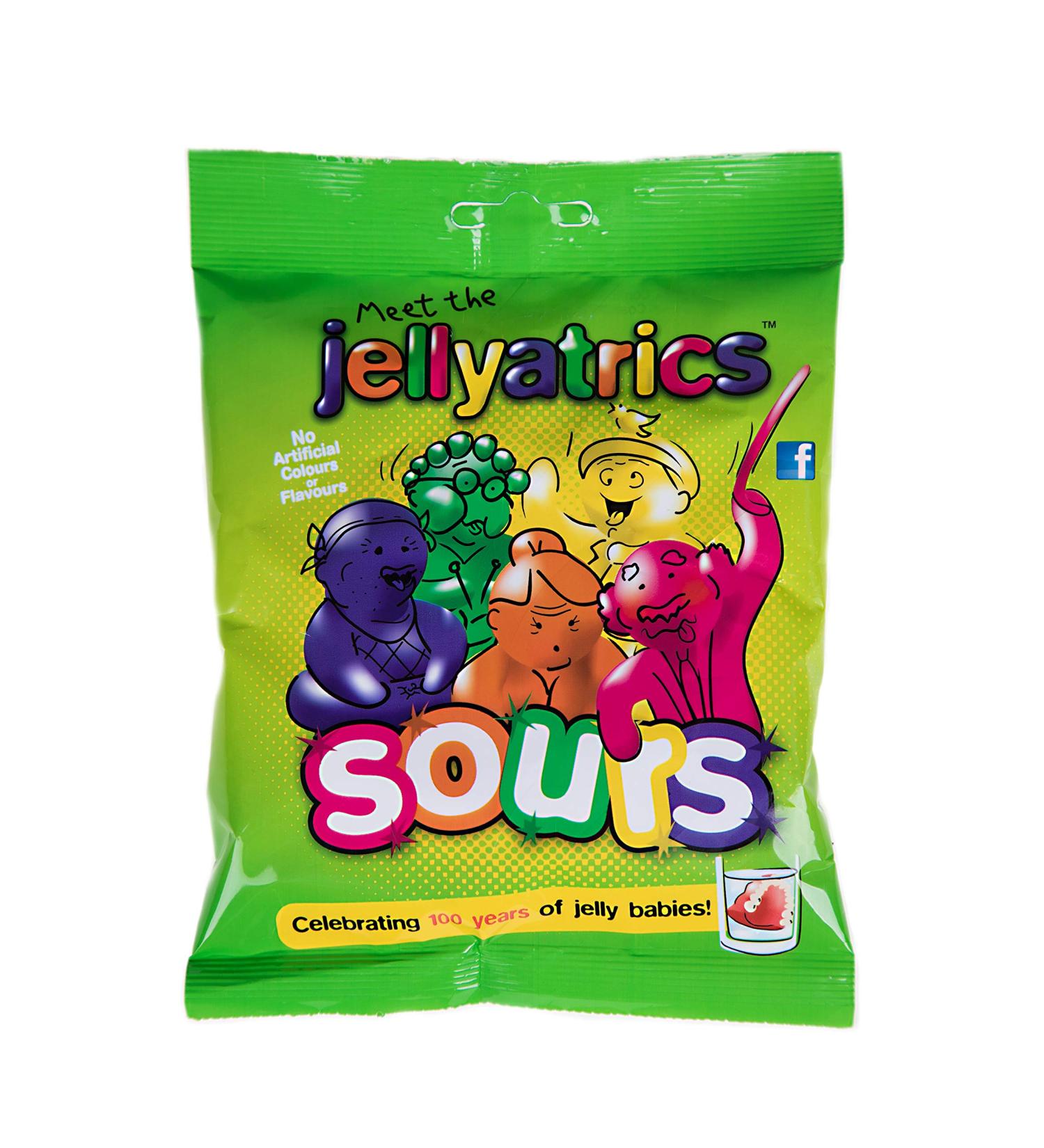 Jellyatrics Sours Jelly Babies Novelty Retirement 50th 60th 70th Birthday Fun Gift (Jellyatrics Sours Jelly Baby Sweets 1) - Buy Online on GoSupps.com