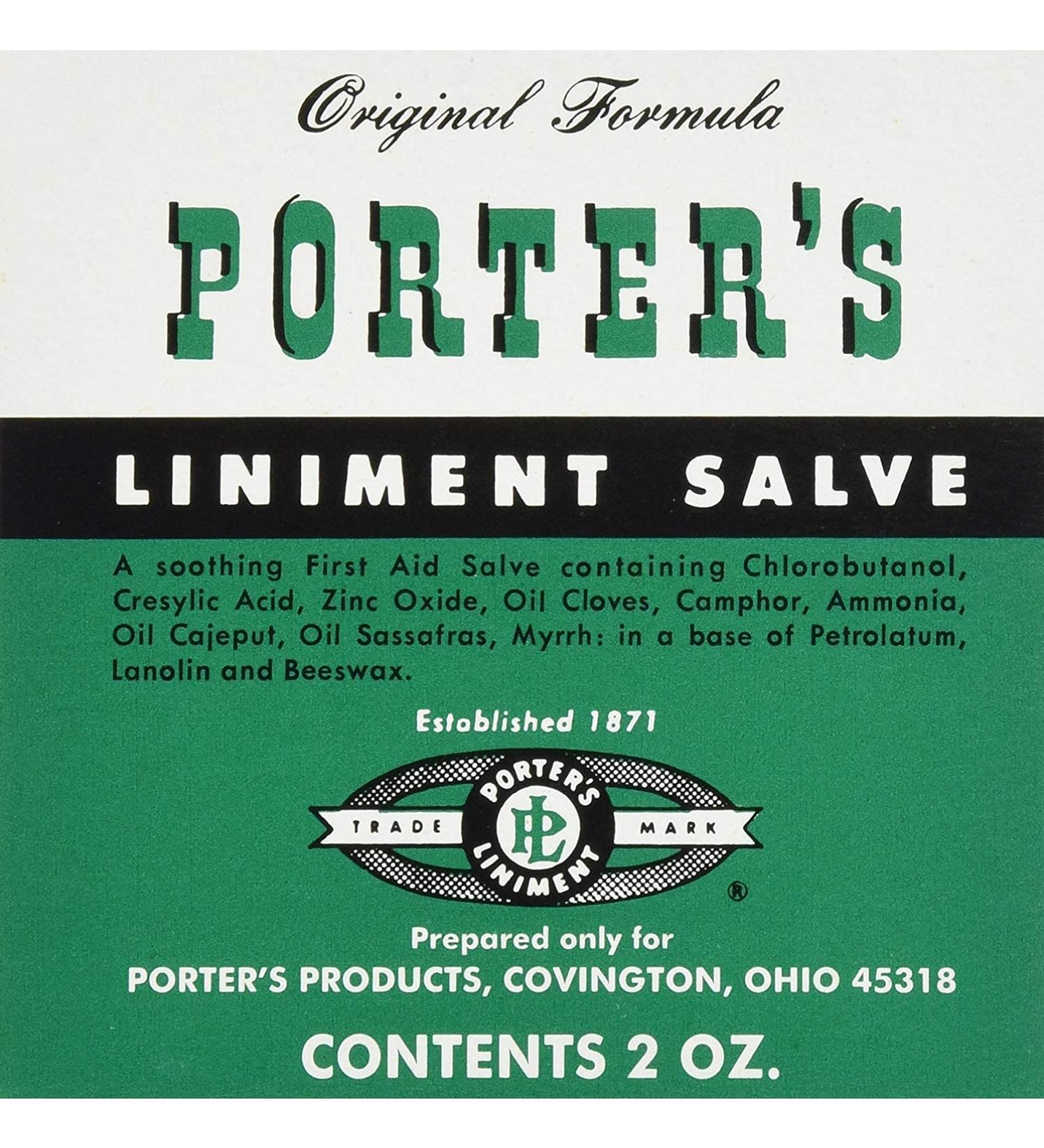 Porter's Liniment Salve 2 oz x 5 - Special Pack for Ultimate Relief - Buy Online on GoSupps.com
