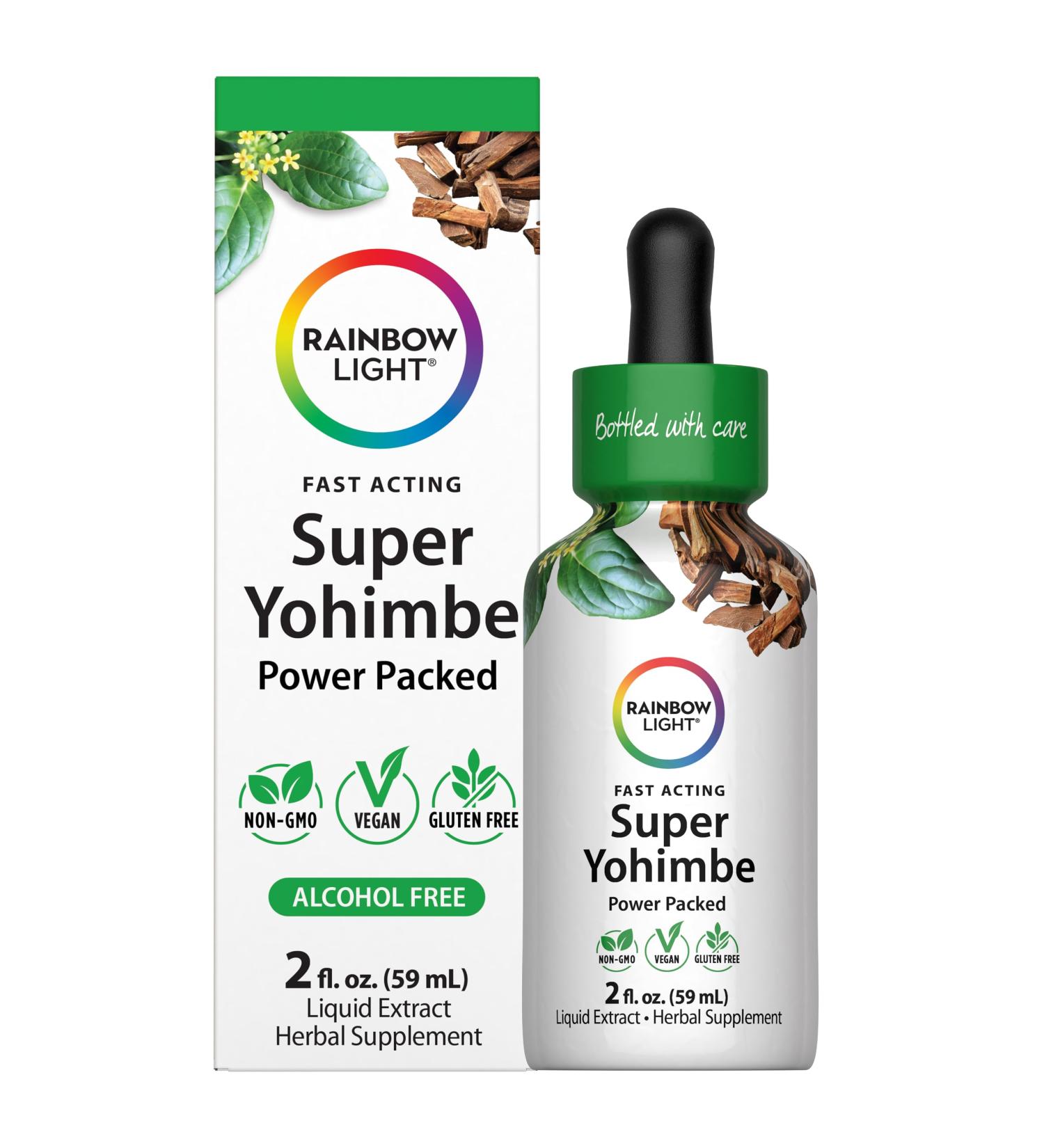 Rainbow Light Super Yohimbe Extract | 2 Fl Oz | Fast Acting Power Packed Formula | Alcohol Free | Non-GMO and Gluten Free Herbal Supplement | for Men and Women - Buy Online on GoSupps.com