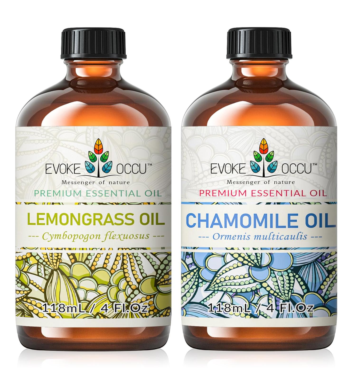 EVOKE OCCU Lemongrass Essential Oil and Chamomile Essential Oil - 4 Fl Oz - Buy Online on GoSupps.com