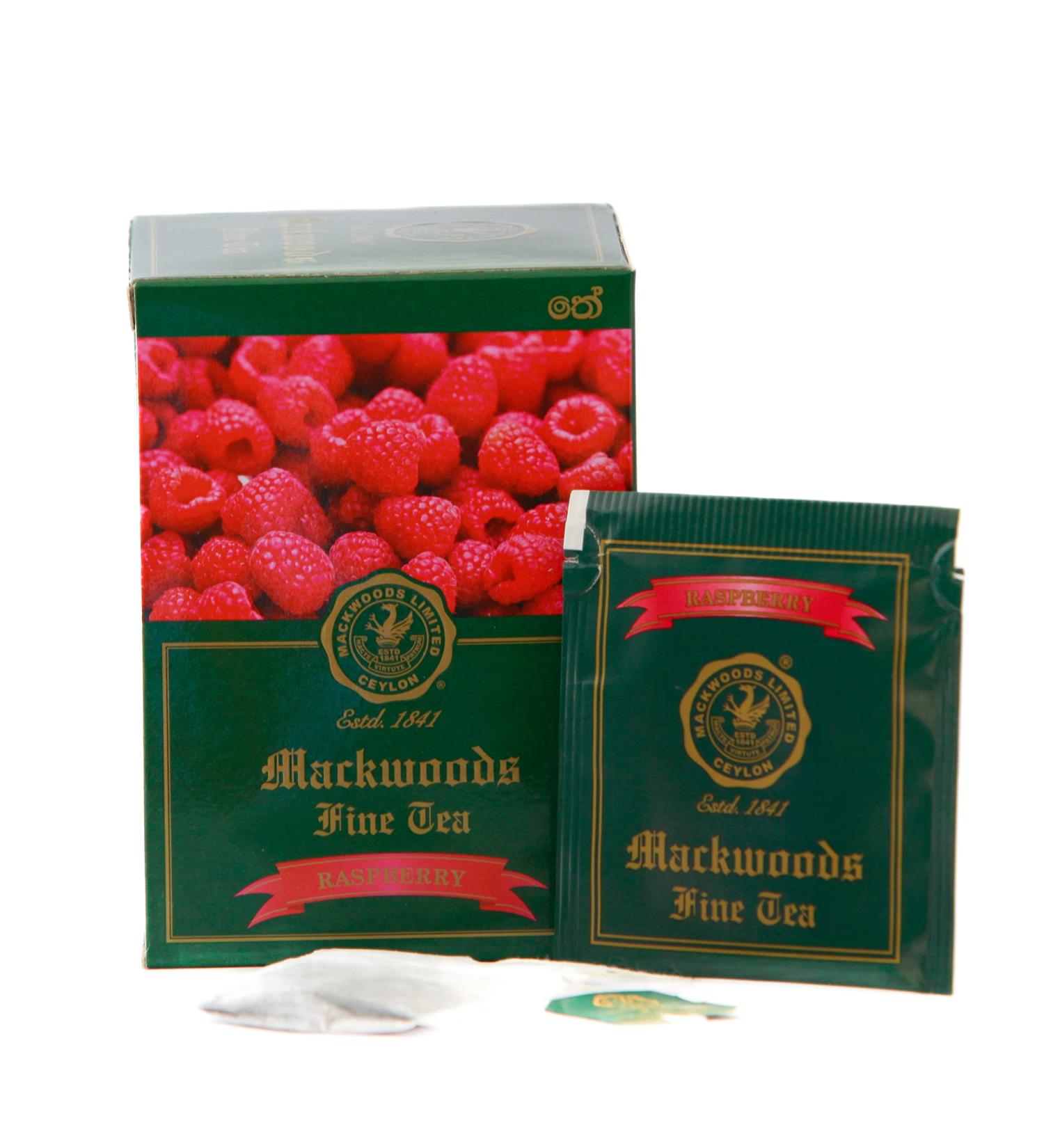 MACKWOODS STRAWBERRY FLAVOURED SINGLE ESTATE BLACK TEA IN 25 ENVELOPED TEA BAGS - Buy Online on GoSupps.com