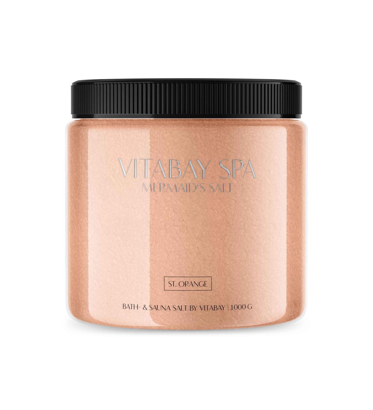 Vitabay St. Orange Sauna & Bath Salt 1000g | Gentle Body Scrub for Whirlpool & Spa - Buy Online on GoSupps.com