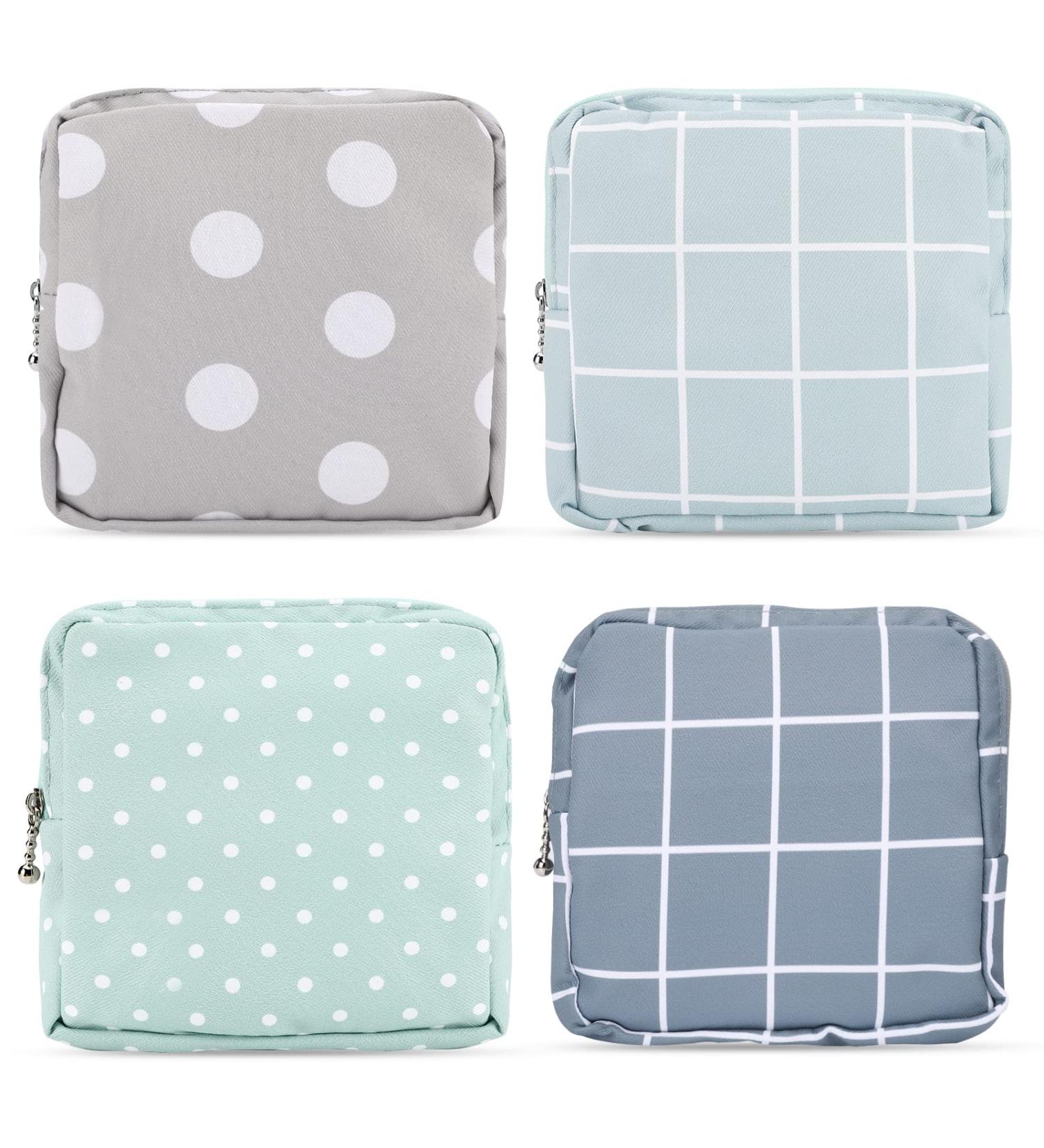 Sanitary Napkin Storage Bag for Women & Teens | Portable Period Pouch with Menstrual Cup & Nursing Pad Holder - Buy Online on GoSupps.com