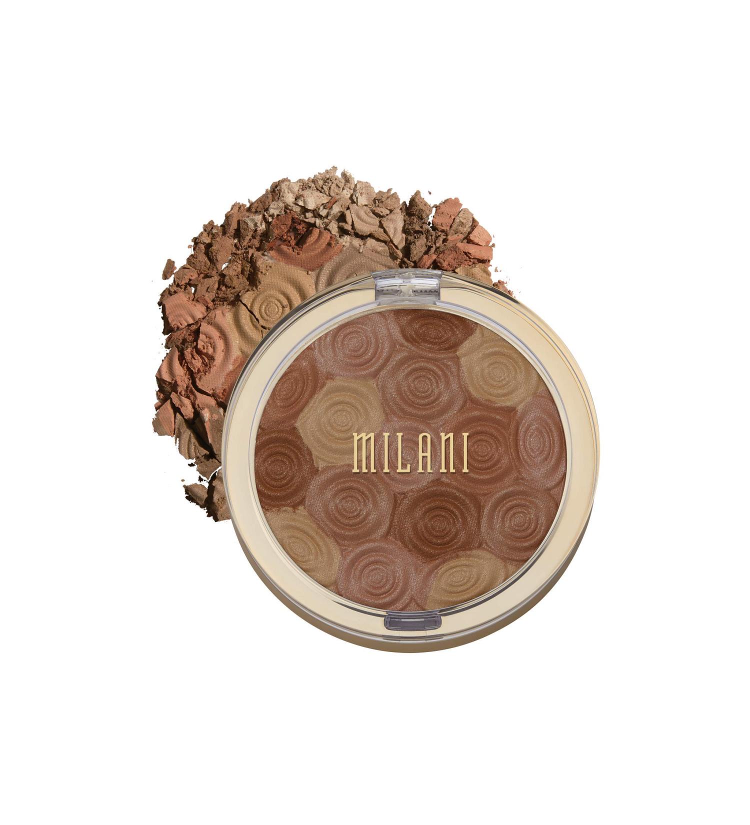 Milani Illuminating Face Powder - Hermosa Rose (0.35 oz) Cruelty-Free Highlighter, Blush & Bronzer Compact - Buy Online on GoSupps.com