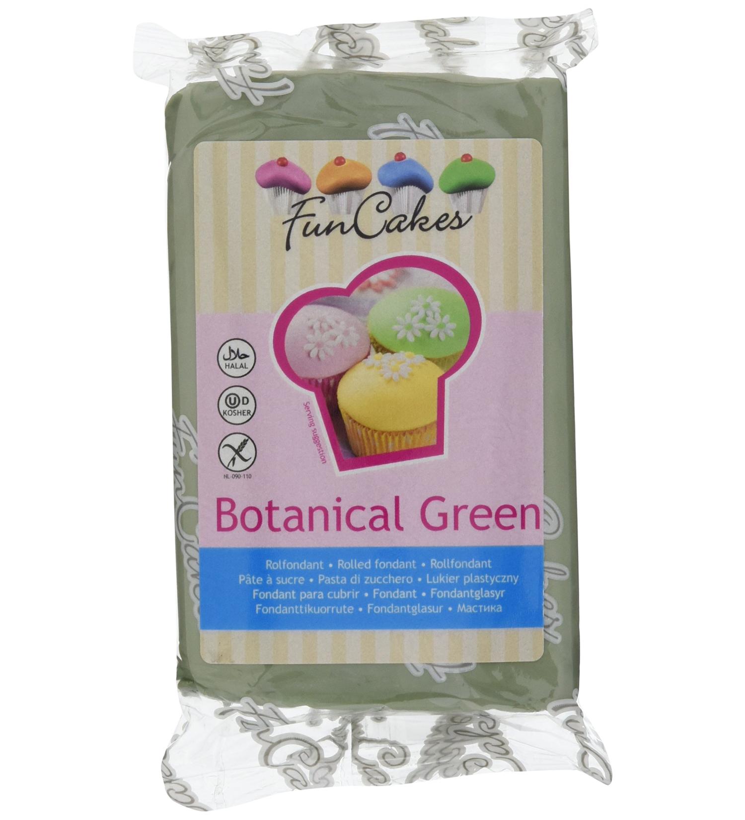 FunCakes Fondant Botanical Green - Pack of 4 (4 x 250g) | Perfect for Baking & Cake Decorating - Buy Online on GoSupps.com