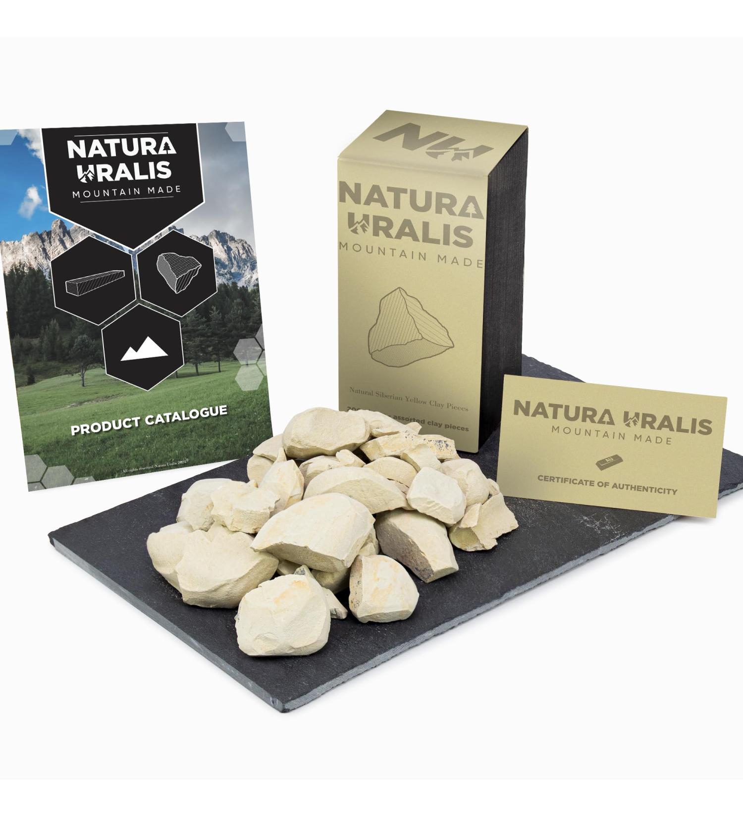 Argile Jaune de Sib rie | 200g d'Argile Naturelle Pastel Dor - Croquant Etonnant Texture Terreuse Velout e et Ferme Satisfaisante Sensation ASMR