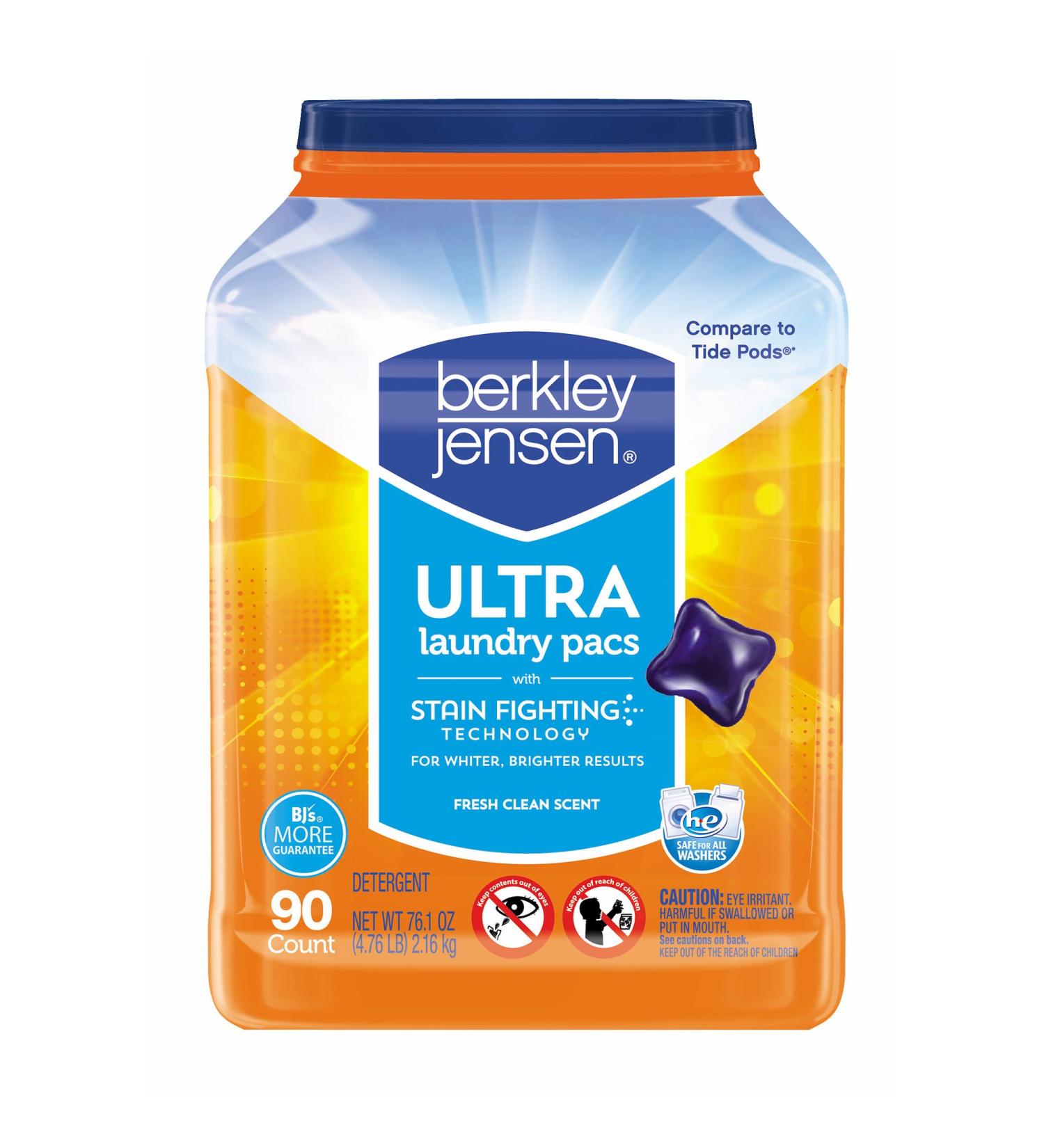 Berkley Jensen Ultra Laundry Pacs 90 ct. (pack of 2)