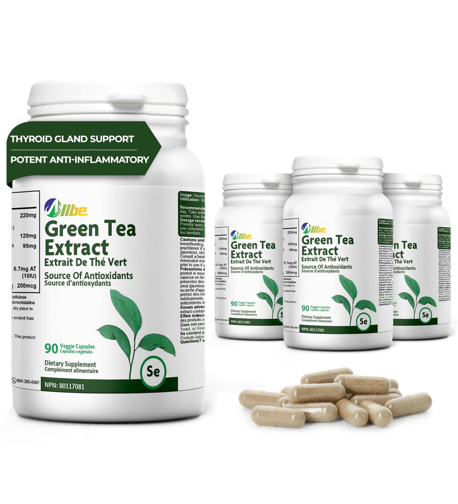 220mg Green Tea Extract Capsules 120mg Resveratrol & 90mg Grape Seed Extract with Viatmin E and Selenium 4 Packs of 90 Antioxidant Support Capsules Serving Size: 1 Capsule 360 Days Supply 90 Count (Pack of 4) - Buy Online on GoSupps.com