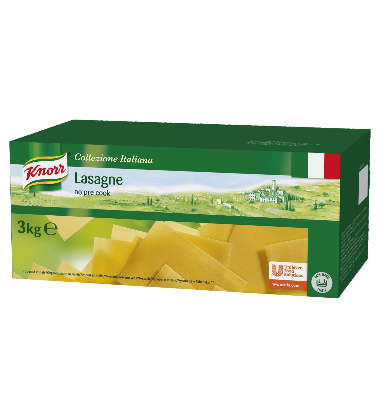 Knorr Collezione Italiana Lasagne Sheets 3kg - Authentic Italian Pasta for Delicious Homemade Meals - Buy Online on GoSupps.com