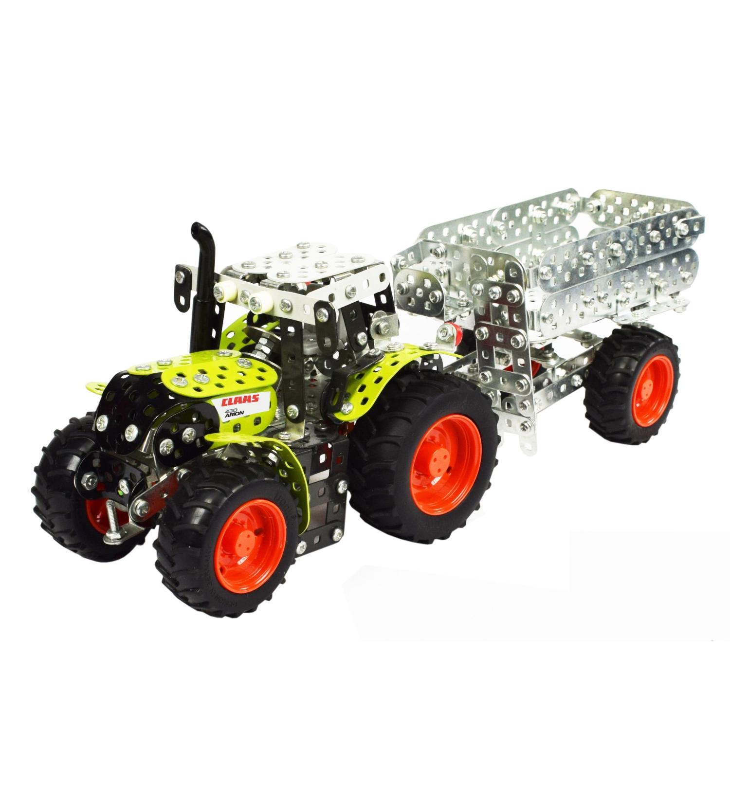 Tronico 10011 Claas Arion 430 Metal Construction Kit - 1:32 Scale Tractor & Tipping Trailer | 700 Parts Mini Series - International Shipping Available - Buy Online on GoSupps.com