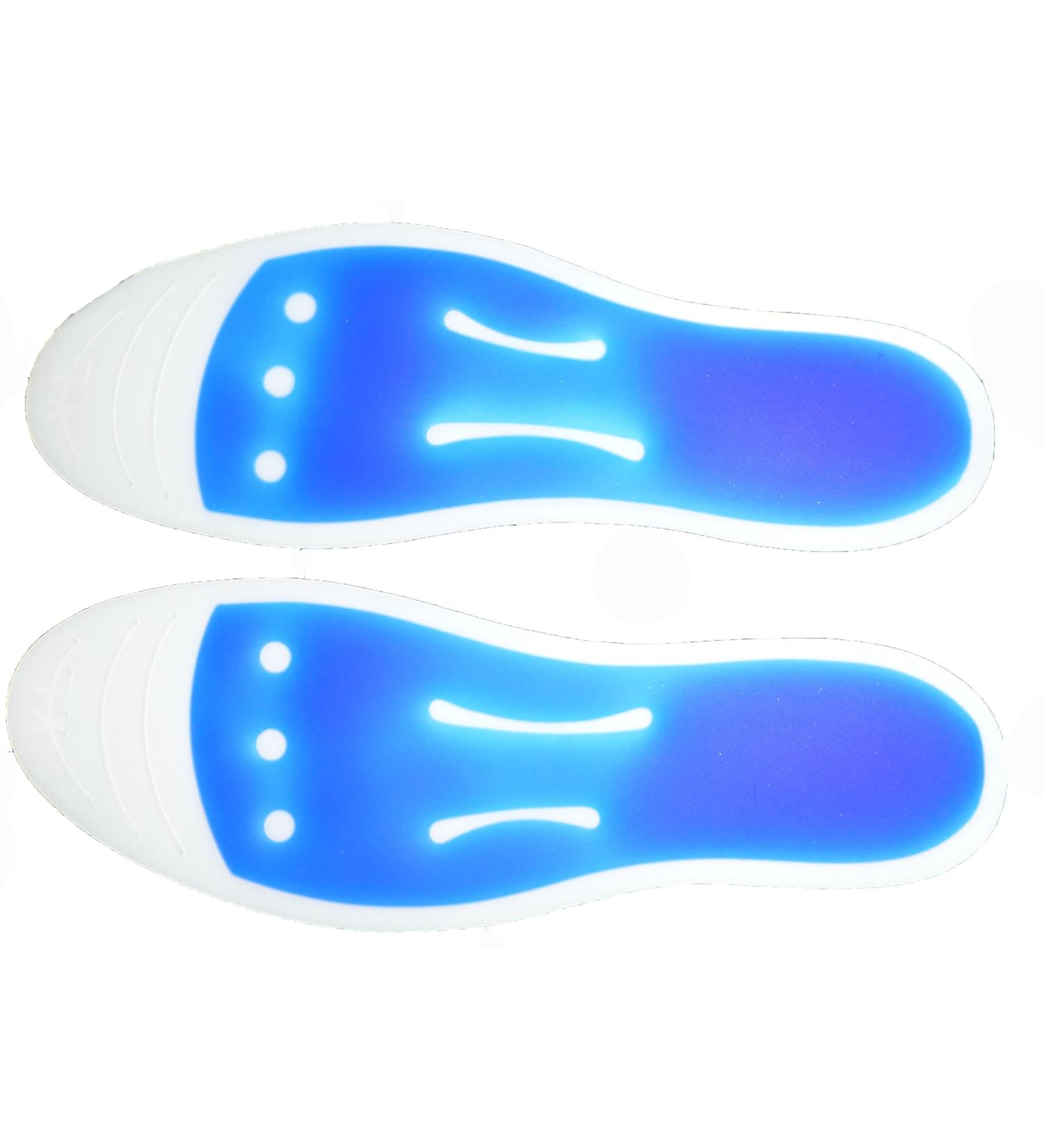 Bodytec Wellbeing Ice Blue Cooling Liquid Gel Insoles Small