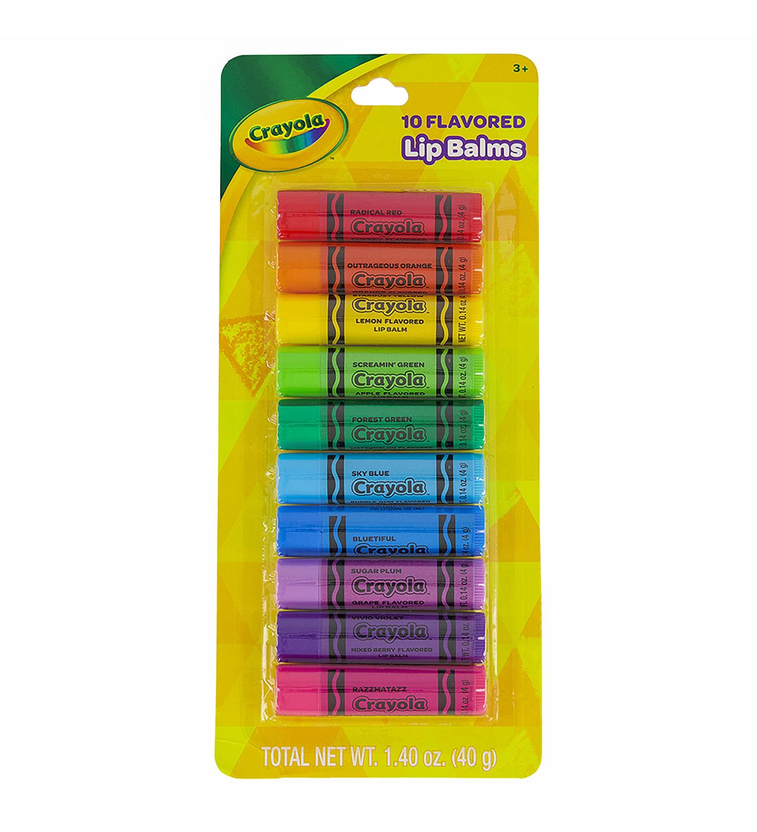 Taste Beauty Crayola Fruit-Flavored Lip Balm Bulk Pack - 10 Pack - Buy Online on GoSupps.com