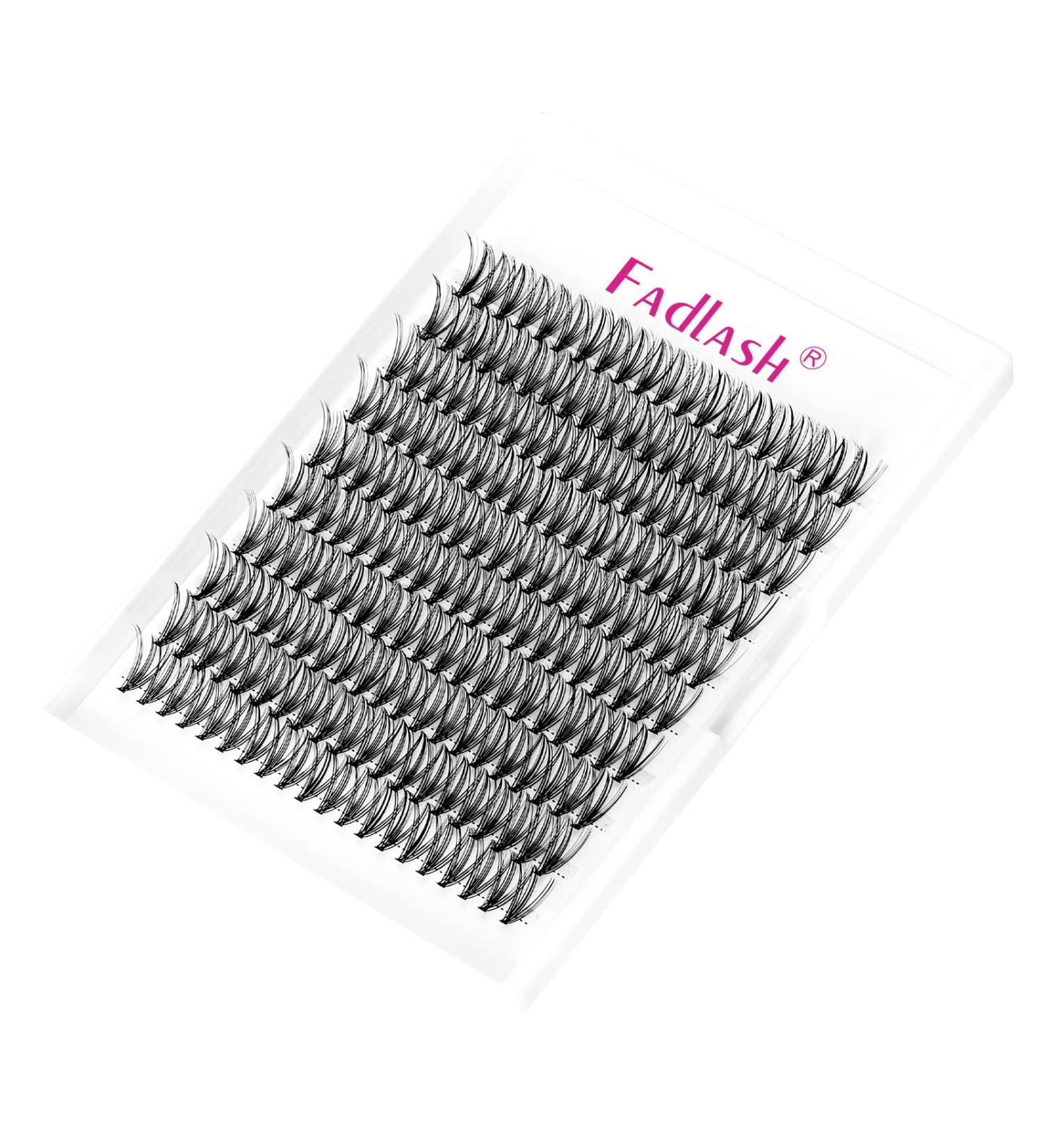 Fadlash 15mm D Curl Cluster Eyelash Extension 20 Root 0.07mm - DIY Self-Application Individual Lashes - Buy Online on GoSupps.com