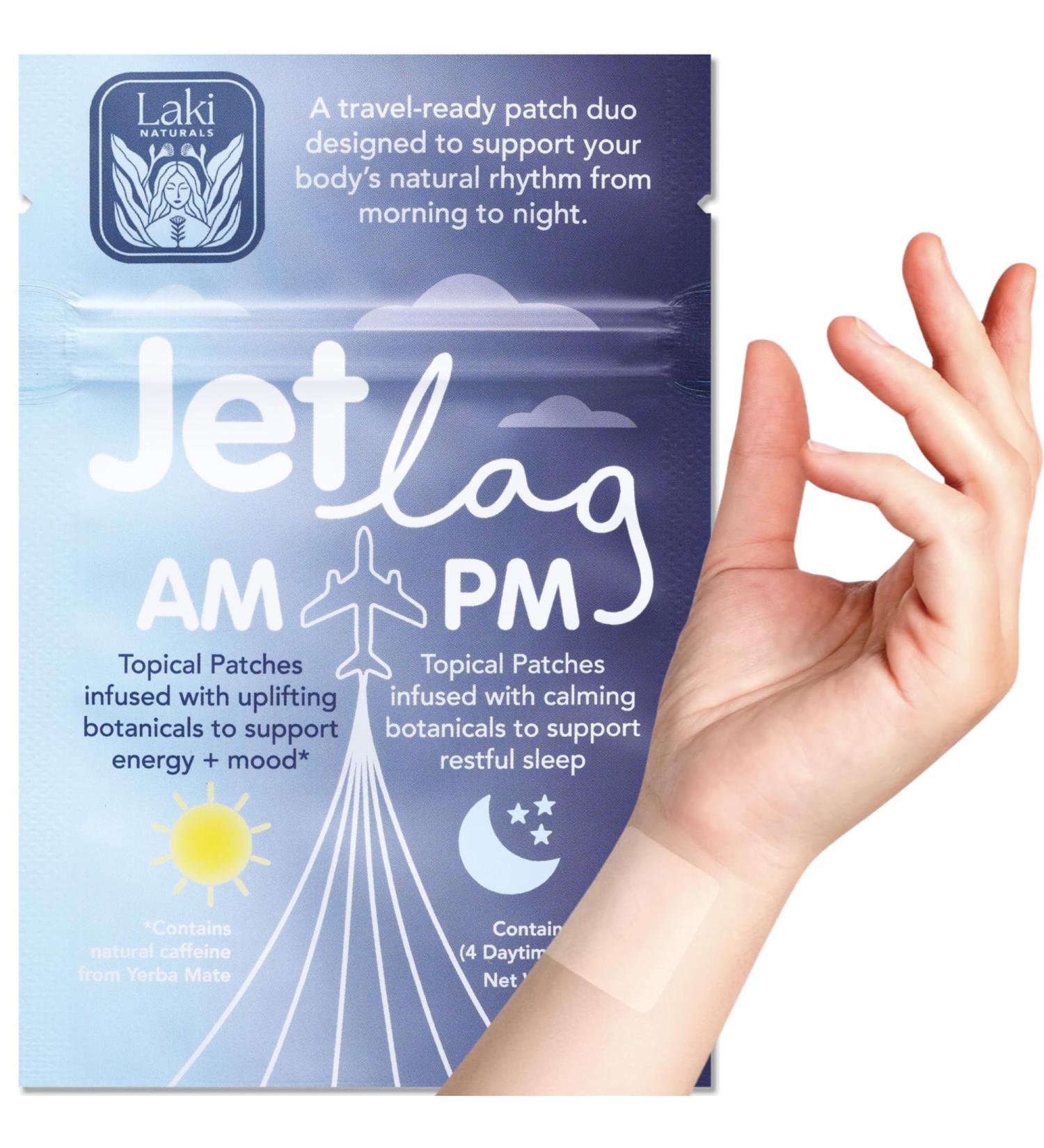 Jet Lag AM & PM Travel Patches Natural Day & Night Support for Travelers Energy Focus & Restful Sleep with B12 Rhodiola Valerian Lemon Balm Lavender & More 8 Topical Patches Jet Lag AM/PM (1 count pack of 8) - Buy Online on GoSupps.com
