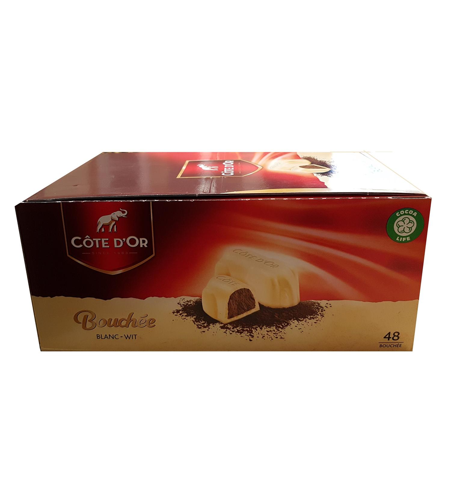 Cote D'or White White Wit Belgian Chocolates Mouths 24.5 g Pack of 48 - Buy Online on GoSupps.com