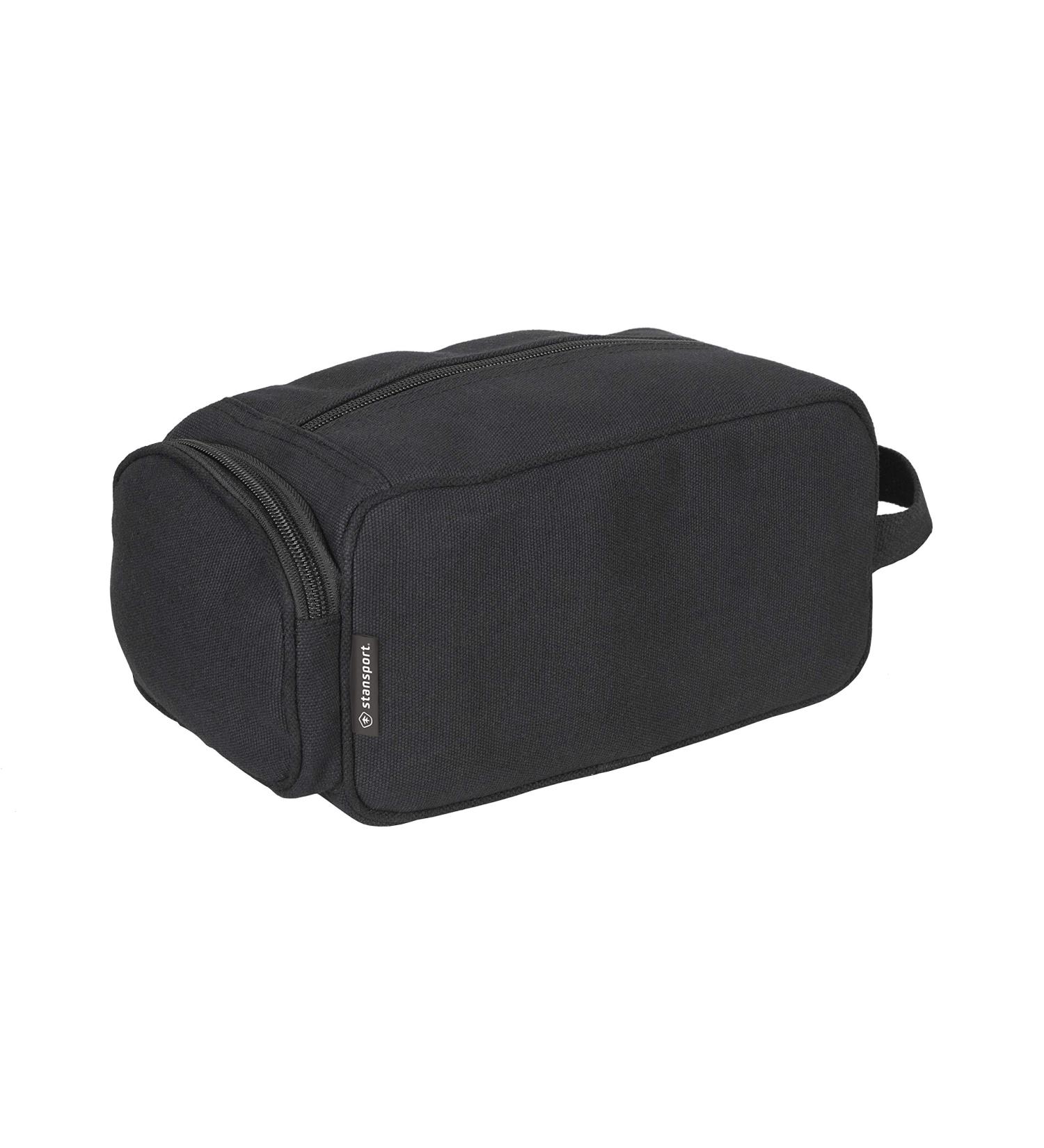 Stansport 1133-20 Cotton Canvas Travel Accessory Bag - Black | Durable Organizer for Travel Essentials - Buy Online on GoSupps.com