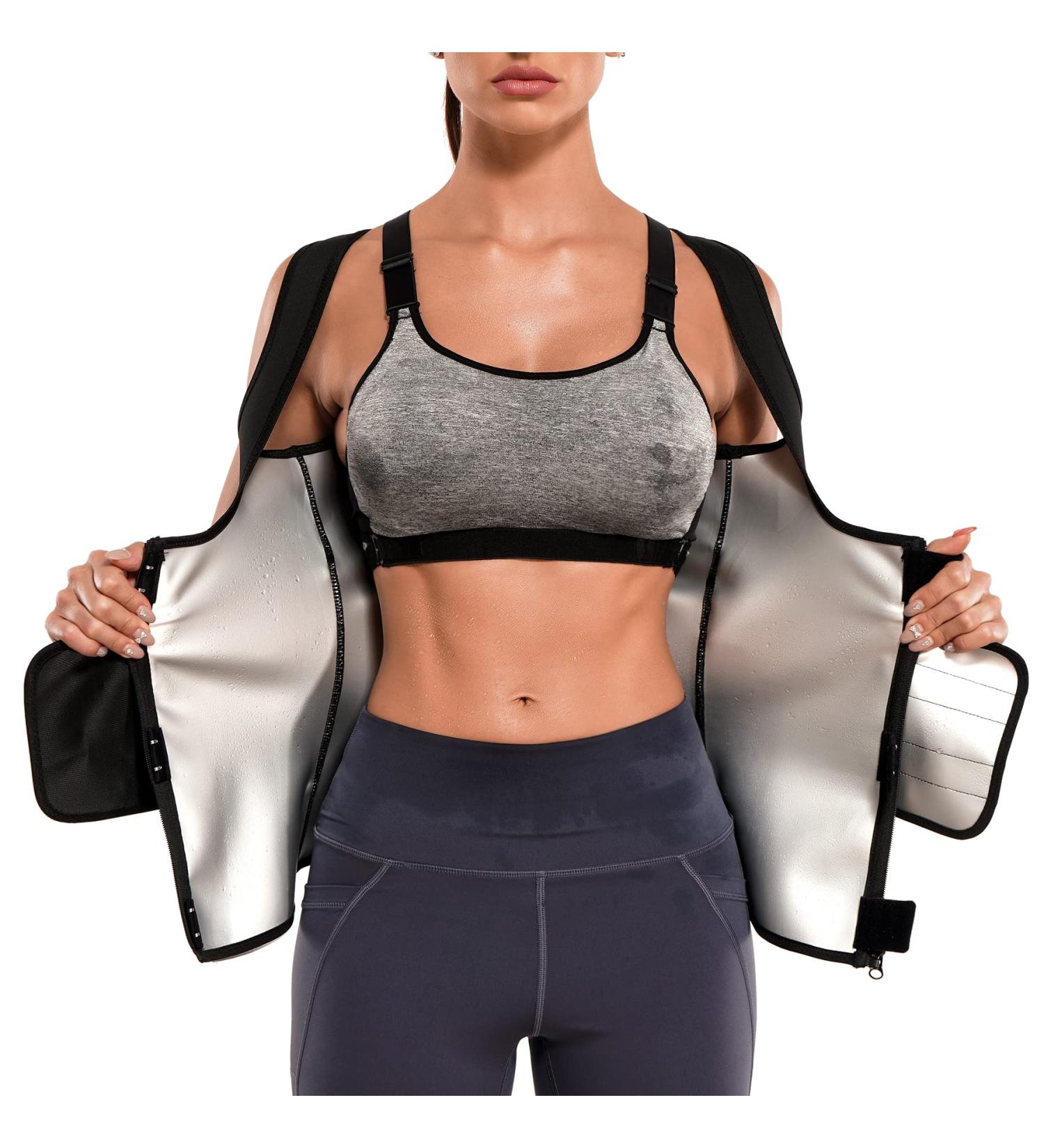 Junlan Sweat Belt for Women | Weight Loss Sauna Corset & Thermo Vest | Black 3XL Fitness Enhancer - Buy Online on GoSupps.com