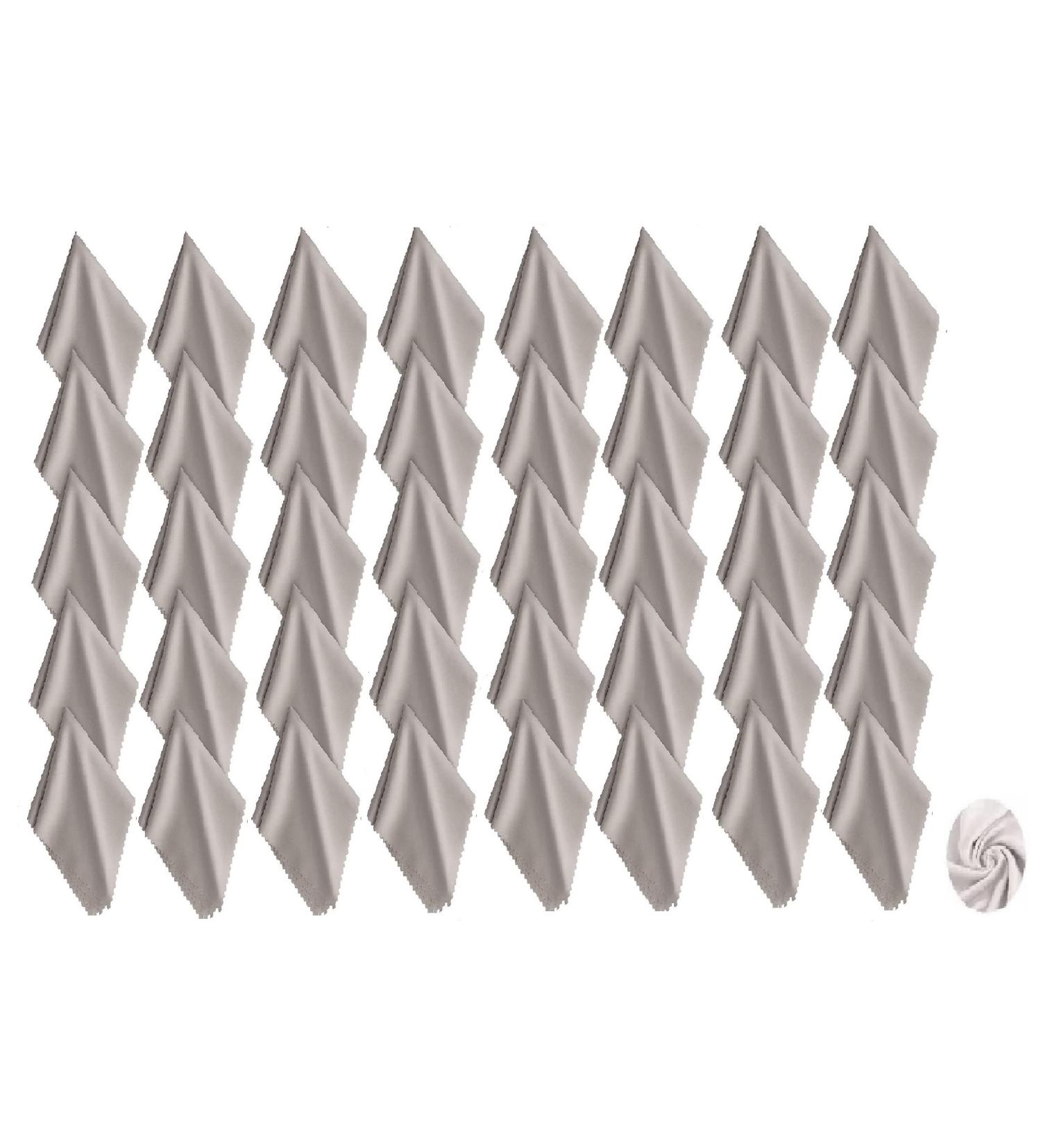 40 Pcs Microfiber Cleaning Cloths - Reusable 7x6 Inch Grey for Lenses Glasses Screens & Electronics - International Shipping Available - Buy Online on GoSupps.com