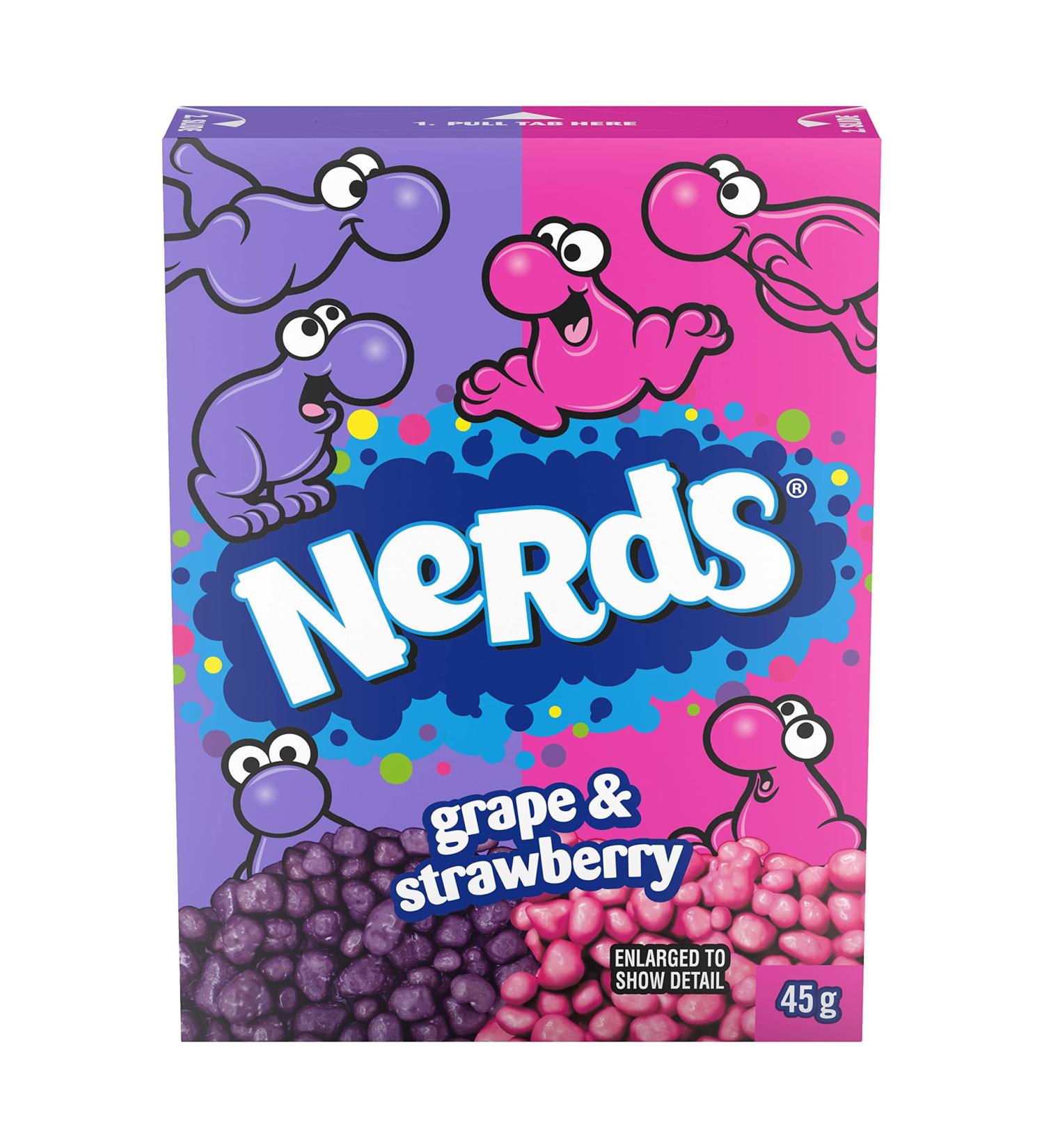 WONAKA NERDS STRAWBERRY & RAIN 46.7g - American Sweets - Pack of 3