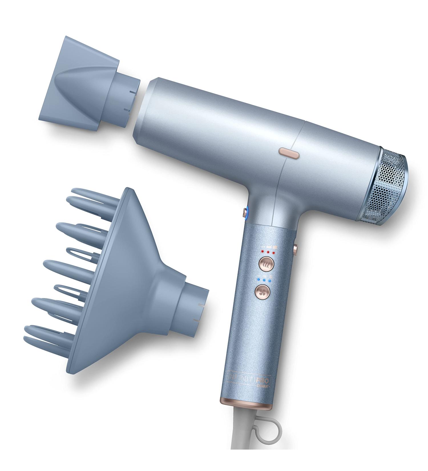 INFINITIPRO by CONAIR DigitalAIRE Hair Dryer | Frizz-Eliminating Blow Dryer with Diffuser | Fast Drying Power & Higher Air Pressure | Blue Light 5-Piece Set - Buy Online on GoSupps.com