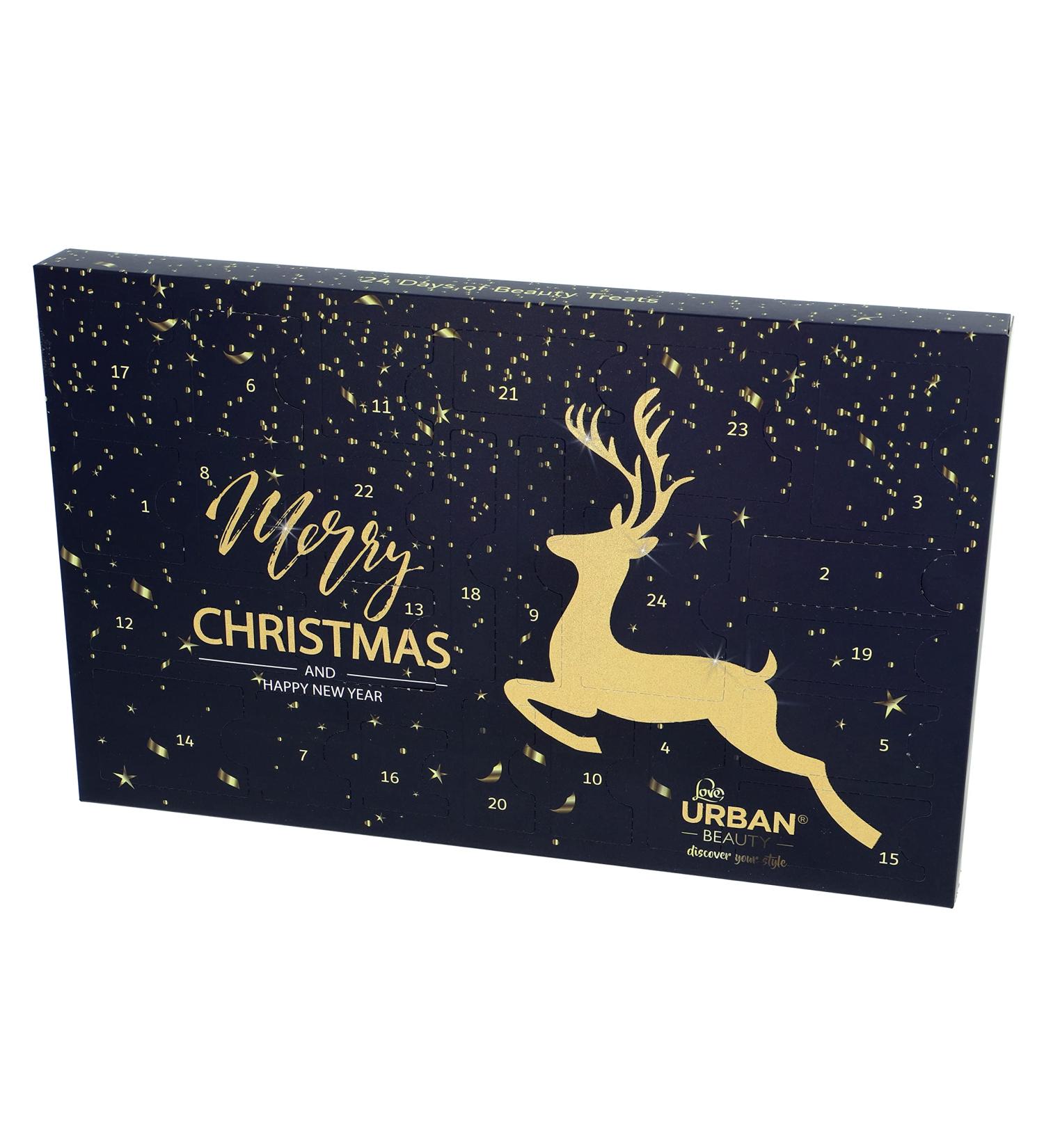 Love Urban Beauty 24-Day Advent Calendar: Professional Makeup Set for Women and Girls - Non-Vegan Cosmetic Gifts - Buy Online on GoSupps.com