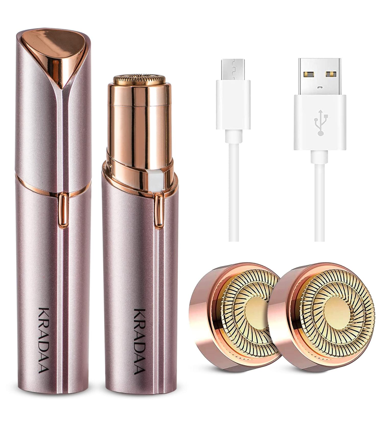 KRADAA Painless Facial Hair Removal Device for Women - Portable & USB Rechargeable - Buy Online on GoSupps.com