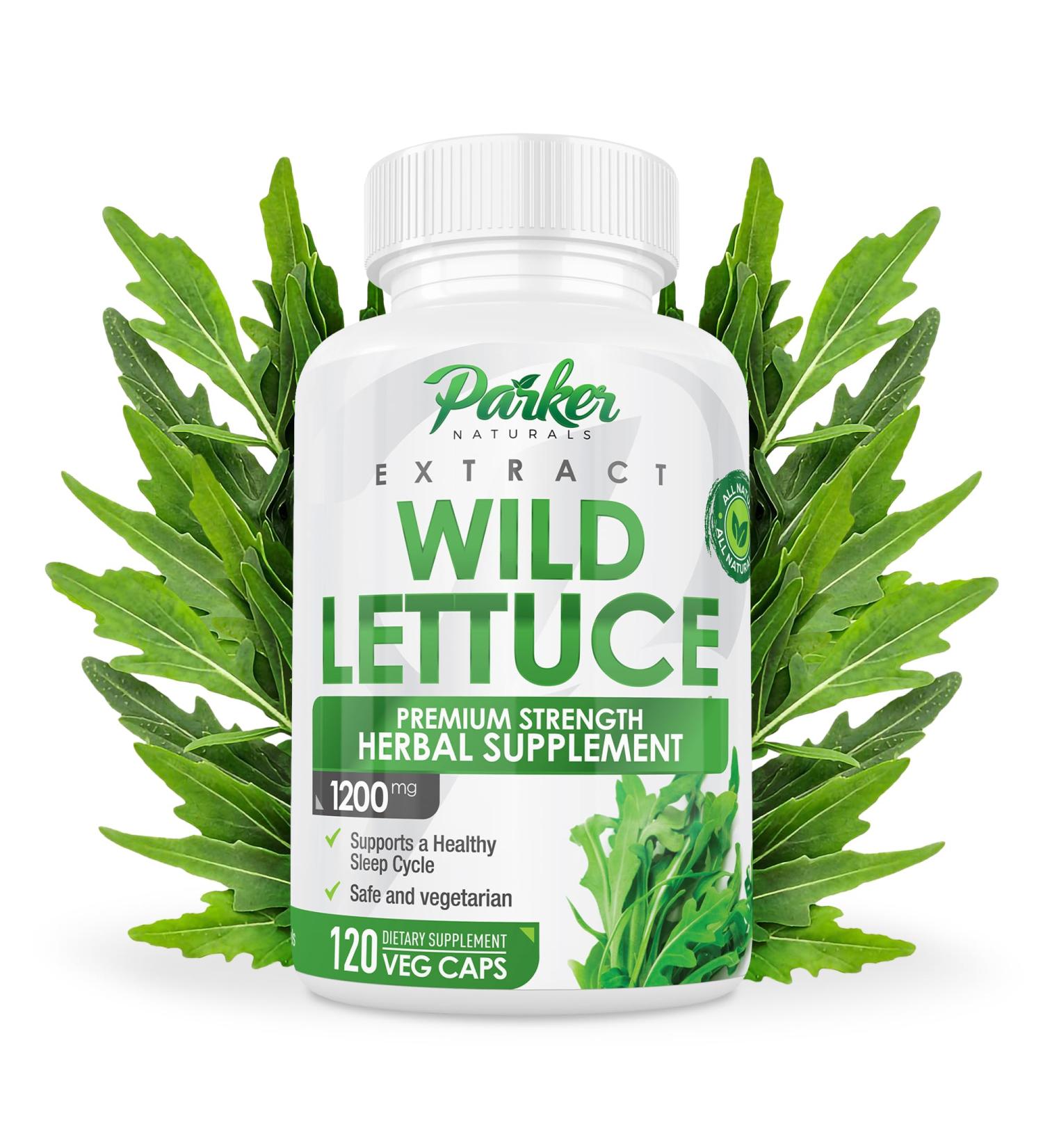 Parker Naturals Wild Lettuce Extract Herbal Sleep Supplement 1200mg 4:1 Concentrated Vegan Capsules Soothes Discomfort 60 Servings 120 Count 1 Count (Pack of 120) - Buy Online on GoSupps.com