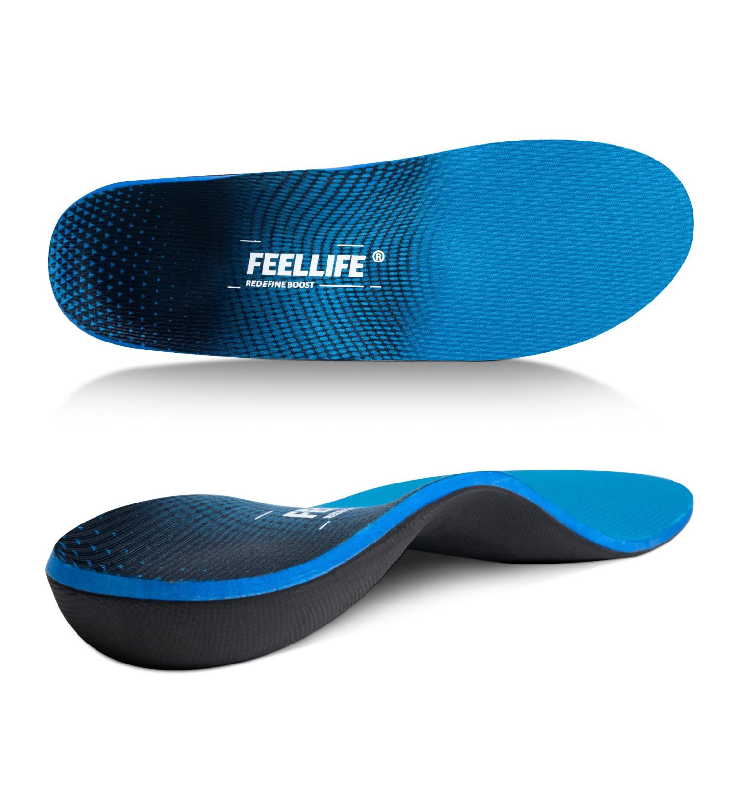 Plantar Fasciitis Relief Insoles | Arch Supports for Flat Feet | Orthotic Inserts for Foot & Heel Pain | Men 6-6.5 & Women 8-8.5 - Buy Online on GoSupps.com