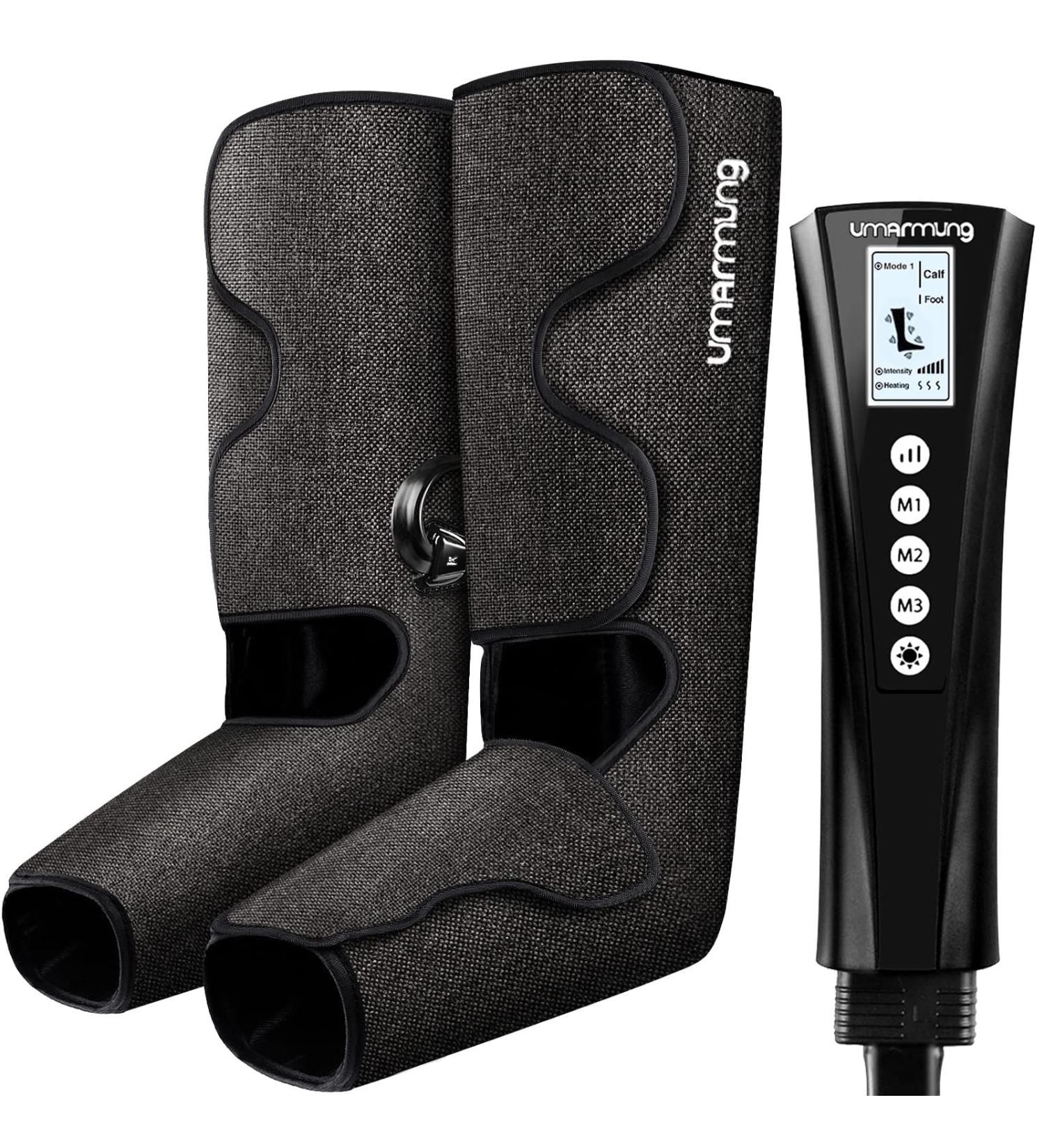 Air Compression Leg Massager with Heat - Gift for Men, Women, Mom, Dad - Perfect for Christmas, Mother's Day, Father's Day - Thank You Present - Buy Online on GoSupps.com