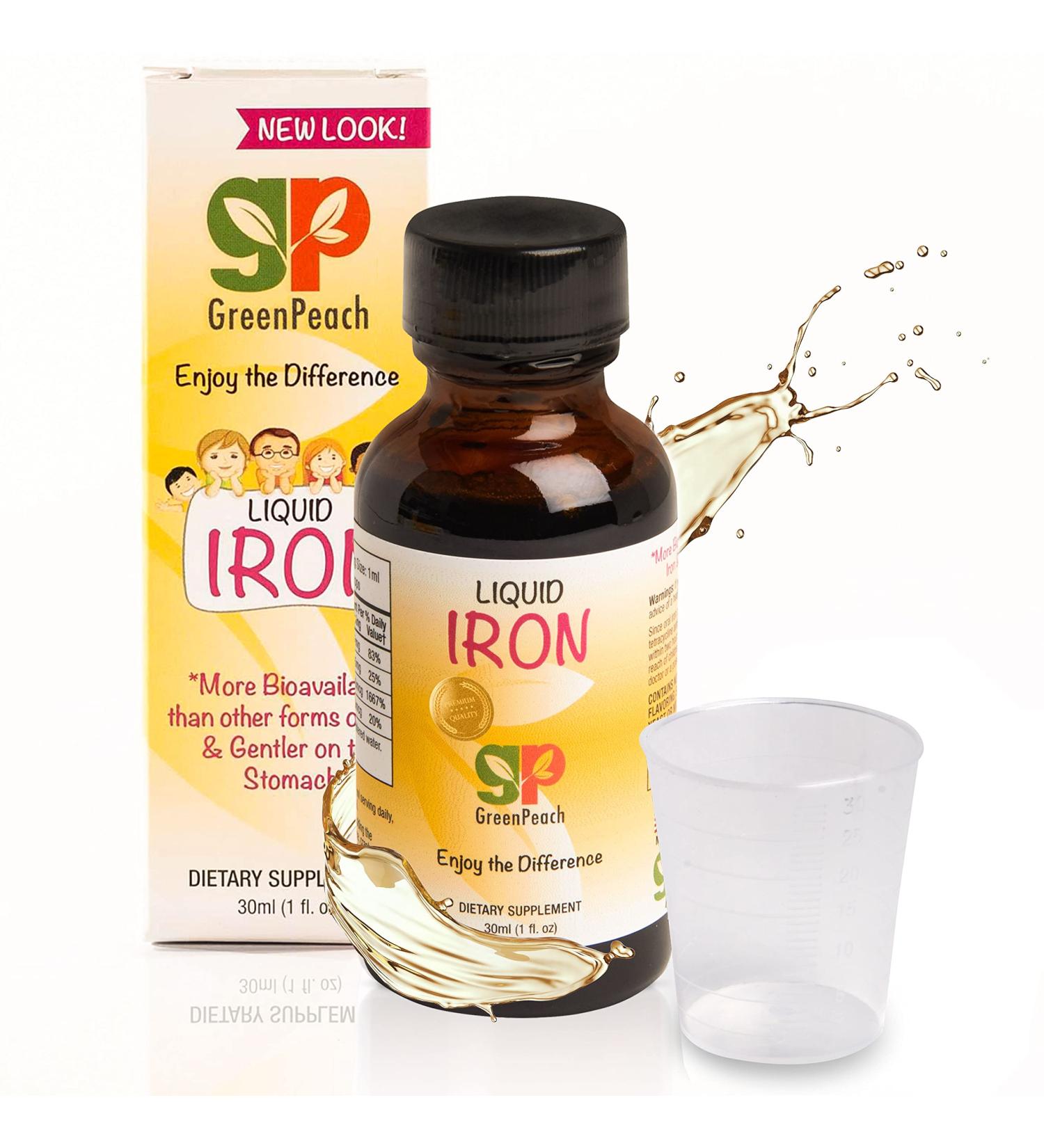 Baby's Liquid Iron Supplement with Folic Acid, Vitamins - Non-GMO, Vegetarian, Gluten Free | Gentle Iron Drops for Infants & Toddlers 1 Fl Oz - Buy Online on GoSupps.com