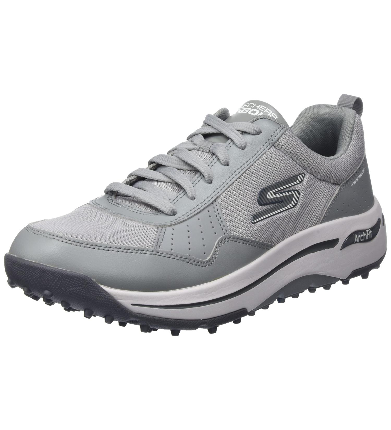 Skechers Men's Go Arch Fit Golf Shoe Sneaker 12 Wide Grey - Comfort and Style for Golf Enthusiasts - Buy Online on GoSupps.com