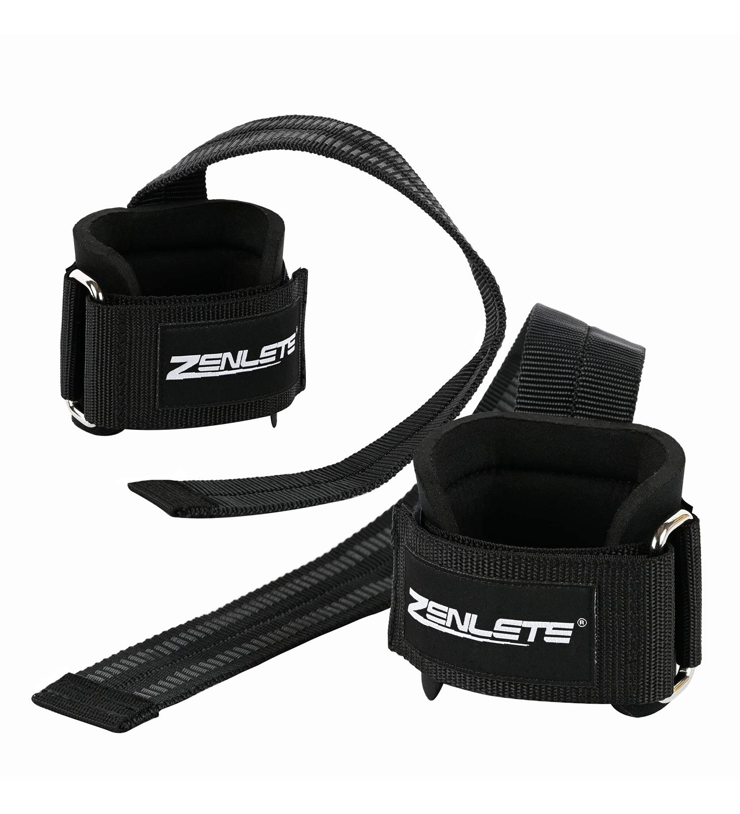 Zenlete Profi 2in1 Train Aid Wrist Bandages - Optimal Lifting Straps for Bodybuilding Weightlifting & Strength Training - Fitness Gear for Men & Women - Black - Buy Online on GoSupps.com