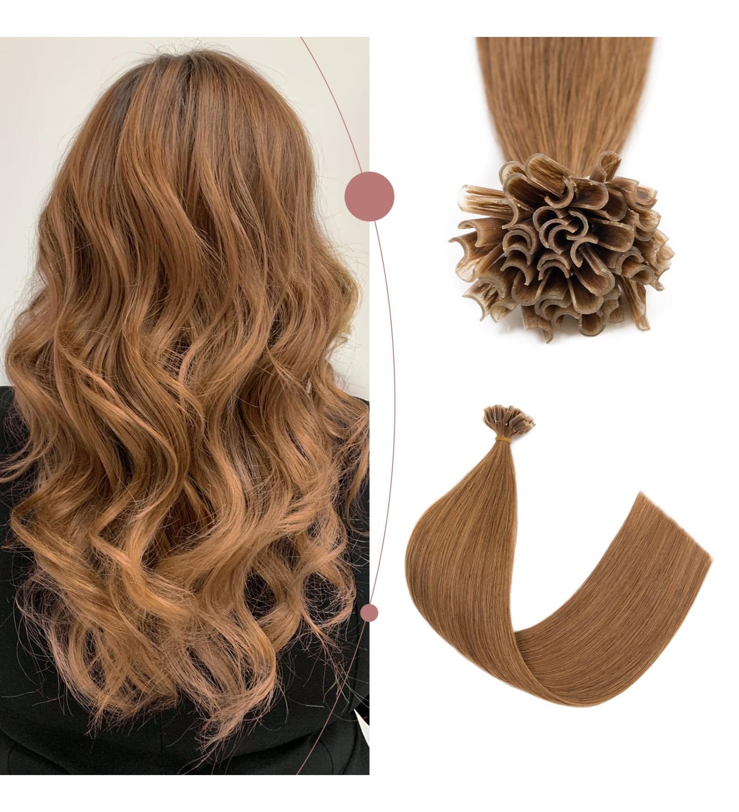 SEGOHAIR U Tip Hair Extensions Pre Bonded Hair Extensions Remy Human Hair Extensions 50 Strands 1g/Strands U-Tip Keratine Nail Fusion Hair Extensions 18 inch Chestnut Brown 18inch 06Y-Chestnut Brown - Buy Online on GoSupps.com