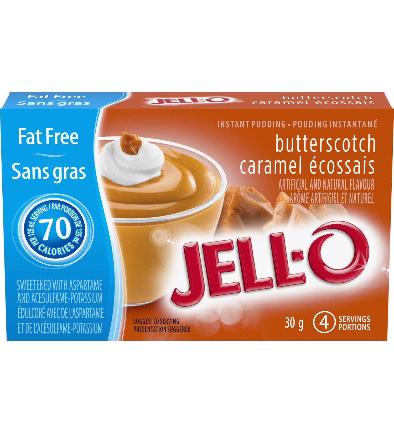 Jell-O Fat Free Butterscotch Instant Pudding Mix - Buy Online on GoSupps.com