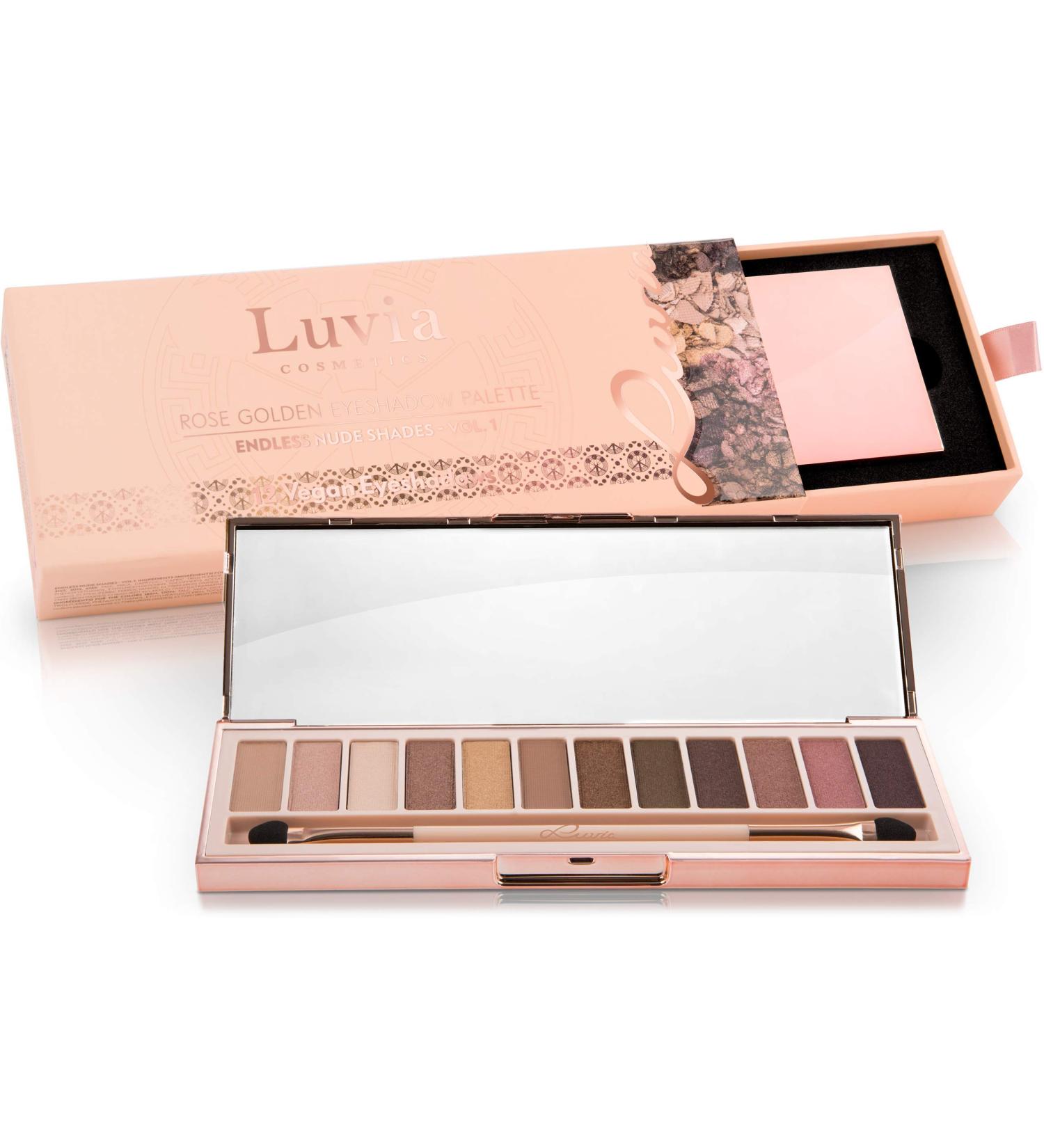 Luvia Profi Endless Nude Eyeshadow Palette - 12 Matte & Shimmer Shades - Vegan Makeup Gift Box for Women - Limited Edition - Buy Online on GoSupps.com