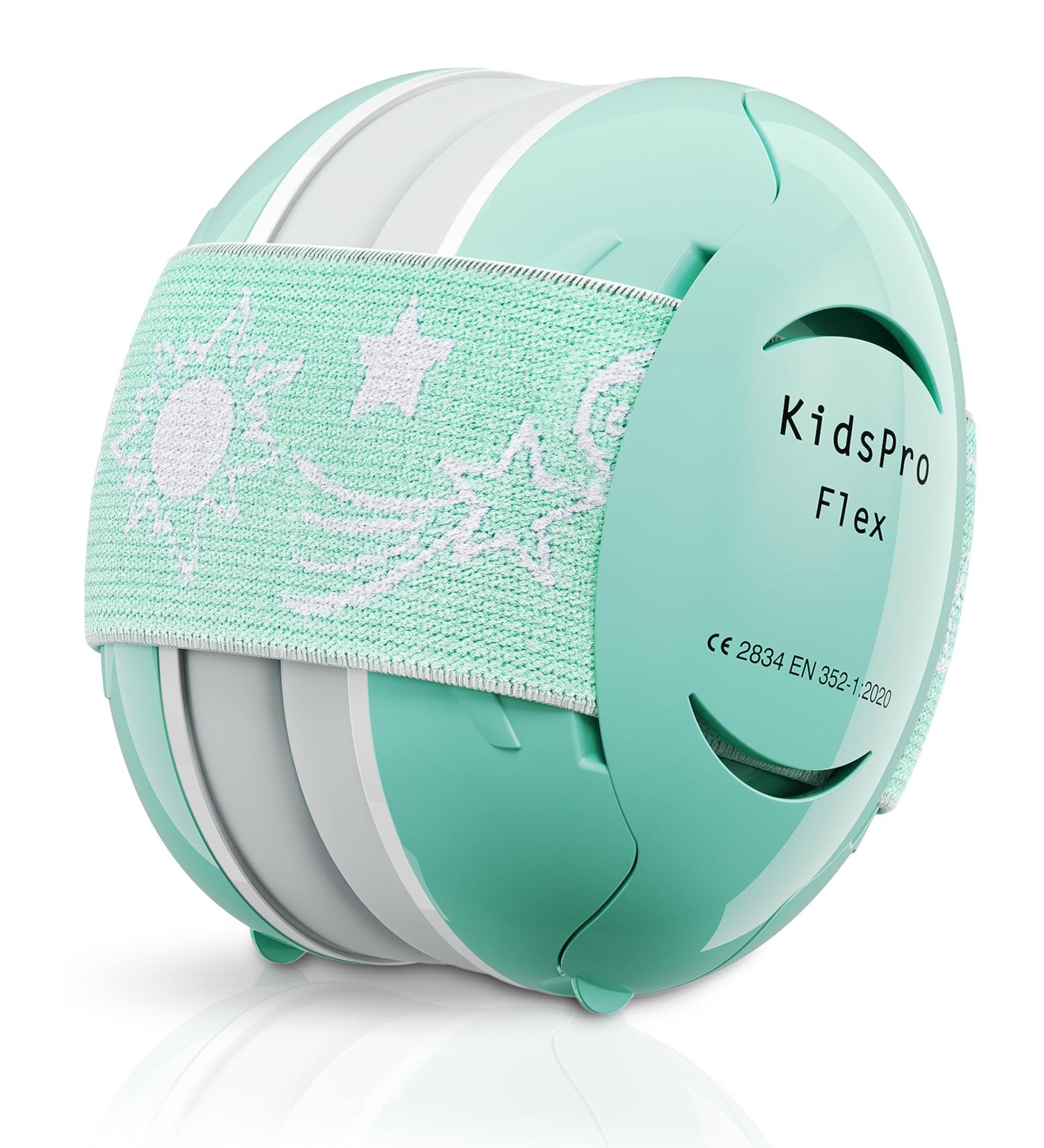 Senner Kidspro Flex | High-Quality Kids Earmuffs for Toddlers | Flexible Hearing Protection for Everyday Life Parties & Sports | Turquoise Noise-Cancelling Headphones - Buy Online on GoSupps.com