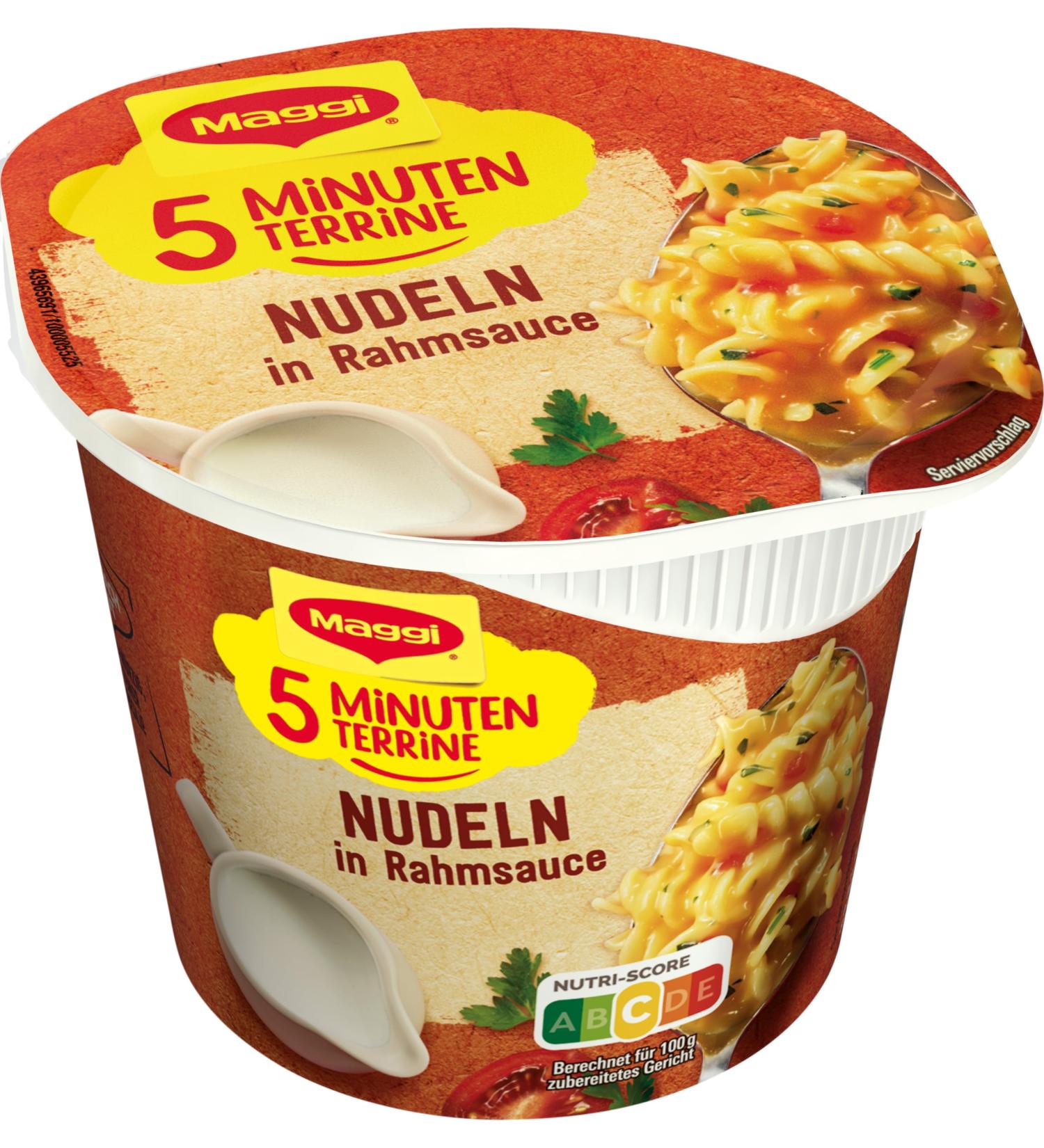 MAGGI 5 Minute Terrine Noodles in Cream Sauce Instant Tagliatelle Ready Meal (61g) Delicious Creamy Pasta for Quick International Shipping - Buy Online on GoSupps.com