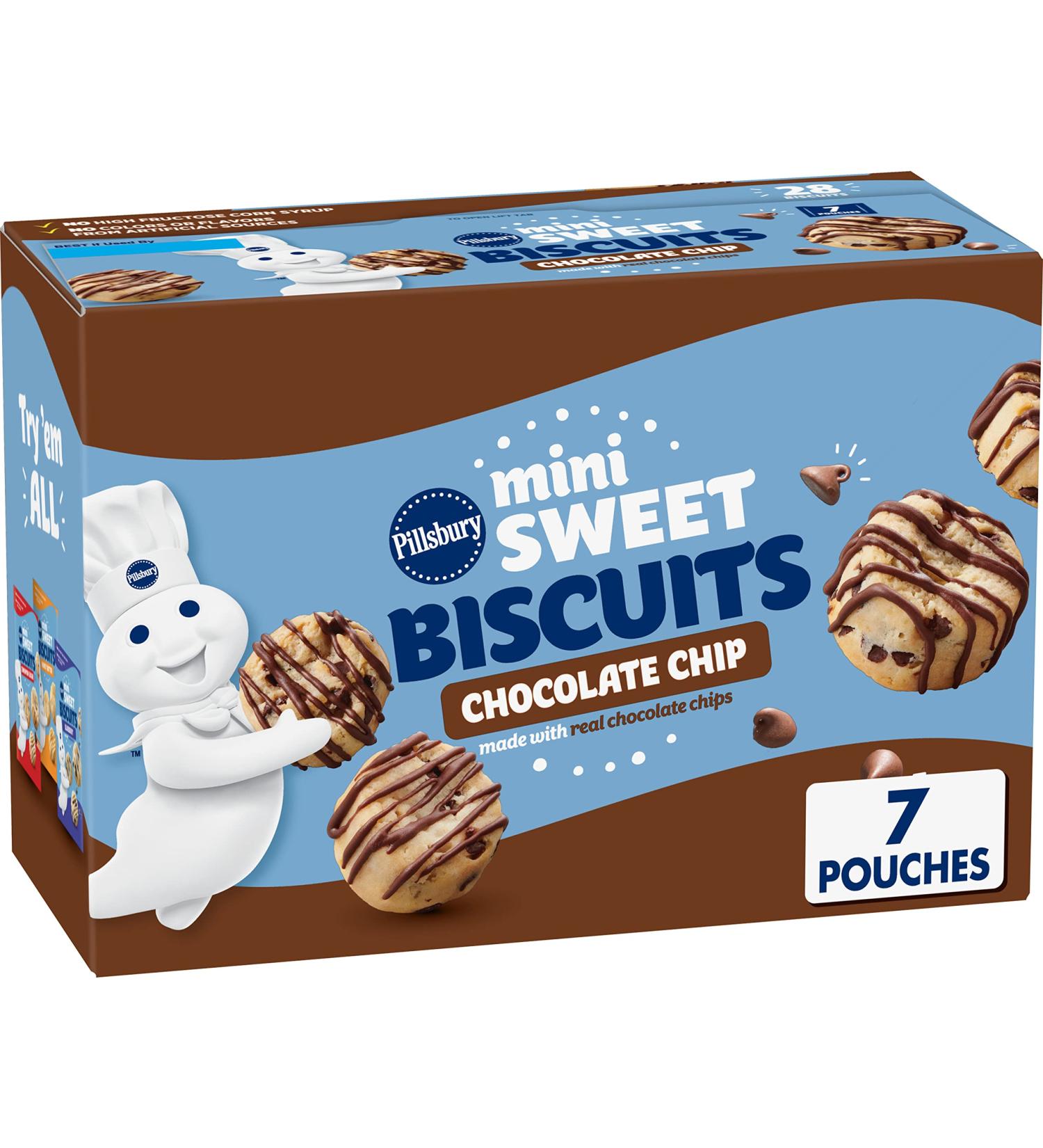 Pillsbury Mini Sweet Biscuits Chocolate Chip 10.5 oz - 7 Count - Buy Online on GoSupps.com