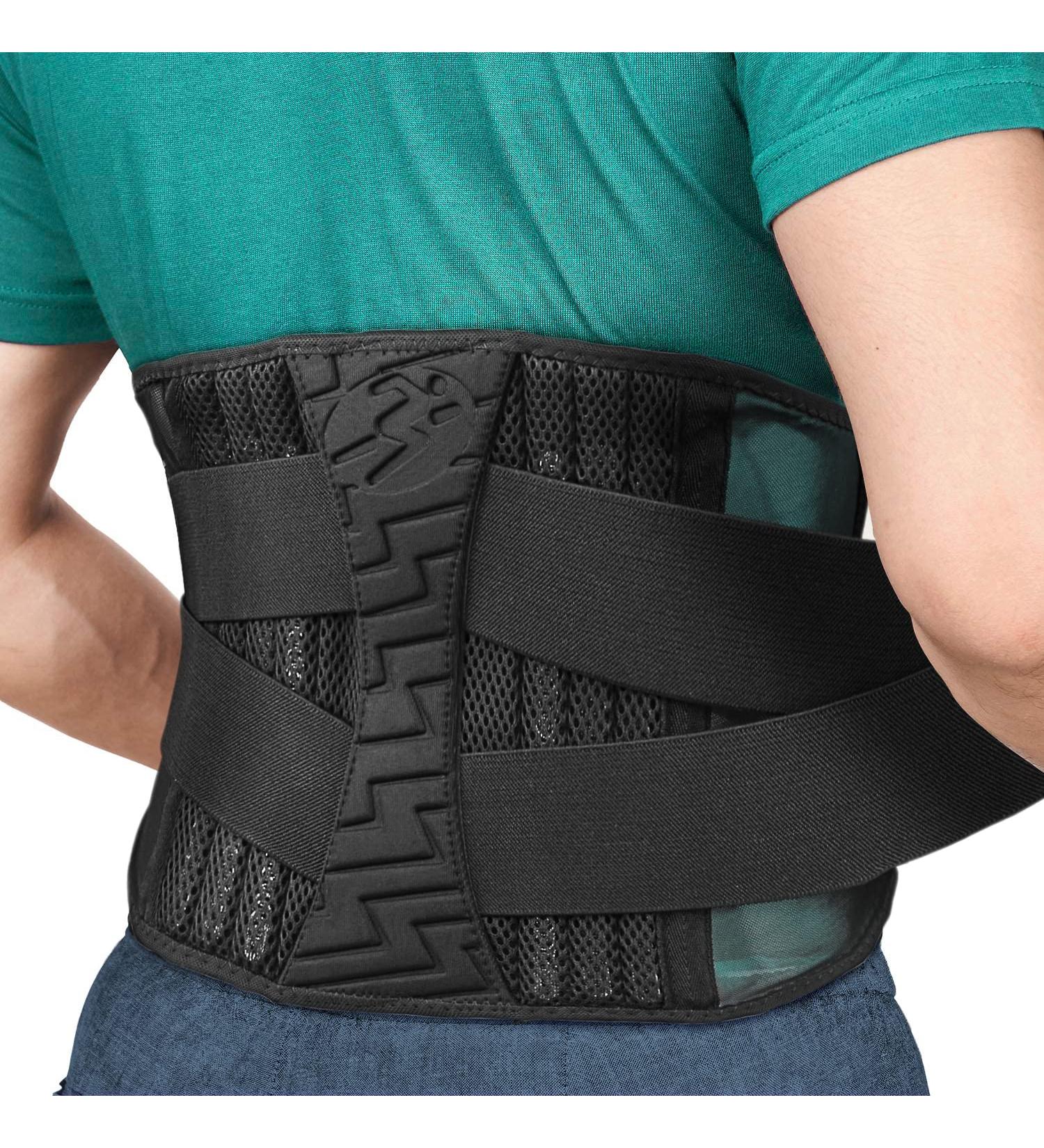 Back Brace Back Support for Men/Women- Adjustable and Breathable Lumbar Support Lower Back Belt for Back Pain Relief with 8 Stays for Herniated Disc Heavy lifting Sciatica XL(waist:45.3''-55.1'') X-Large - Buy Online on GoSupps.com