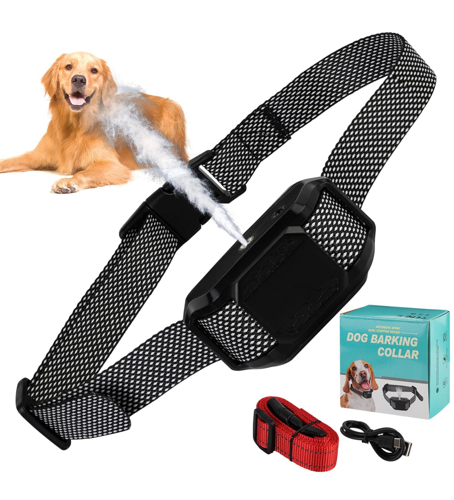 Supernight Citronella Anti Barking Spray Collar - Safe & Humane Dog Training Device with Rechargeable Feature and Adjustable Straps - Buy Online on GoSupps.com