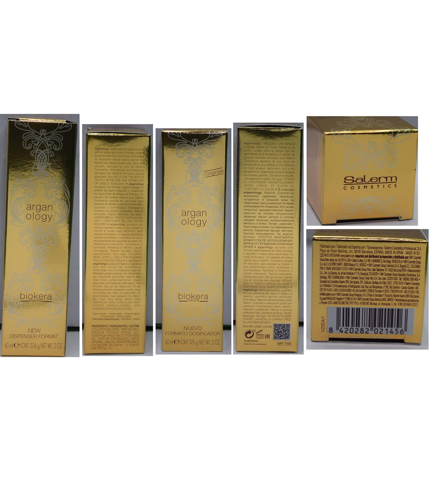 Salerm Biokera Arganology 2oz / 60ml Set of 2