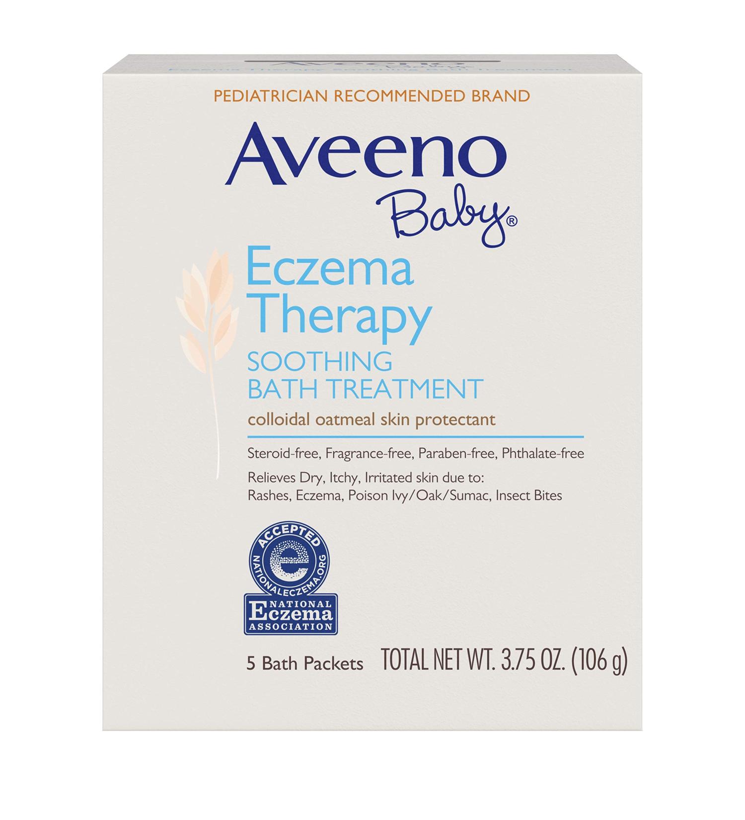 AVEENO Baby Fragrance Free Soothing Bath Treatment Packets 5 ea (Pack of 3) - Gentle Relief for Sensitive Skin - Buy Online on GoSupps.com