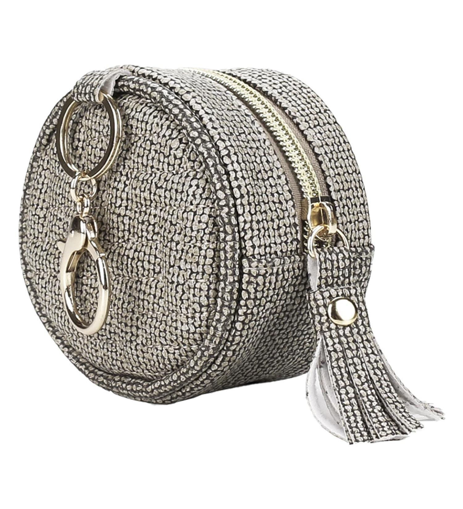 Anulely Leather Pacifier Holder Bag | PU Leather Binky Clip Pouch for Boys & Girls - Dark Gray Diaper Bag Accessory - Buy Online on GoSupps.com