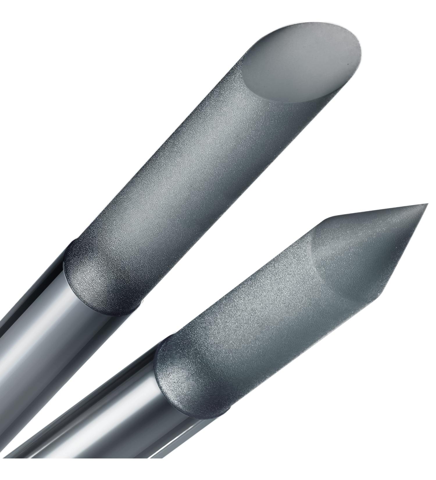 Premium Gray Glass Nail Shaver & Cuticle Pusher - Professional Precision Manicure Tool | Czech Quality Nail Files for Perfect Skin Care - Buy Online on GoSupps.com