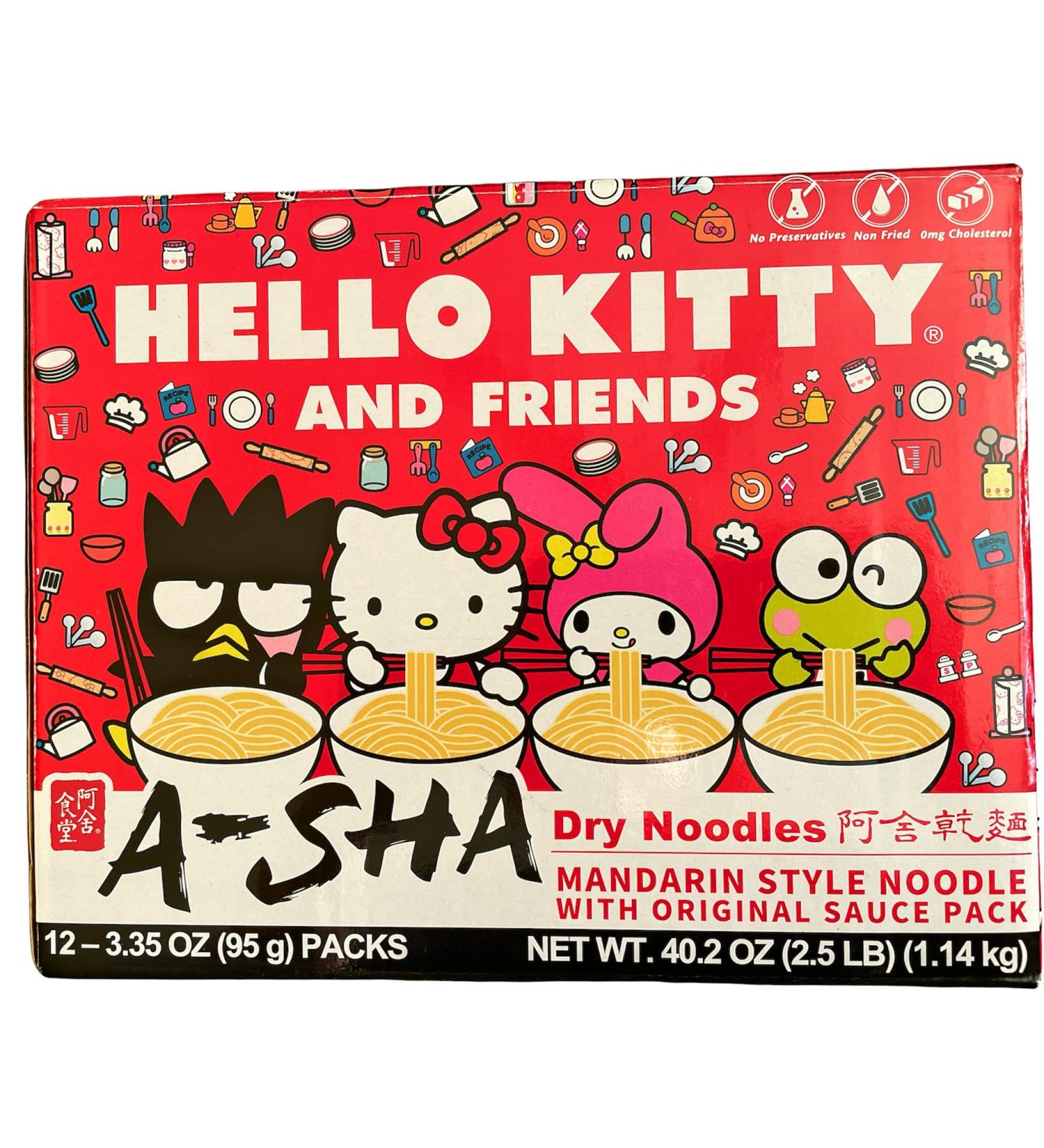 A-Sha Hello Kitty and Friends Mandarin Style Noodle with Sauce Pack - 12 Pack - Buy Online on GoSupps.com