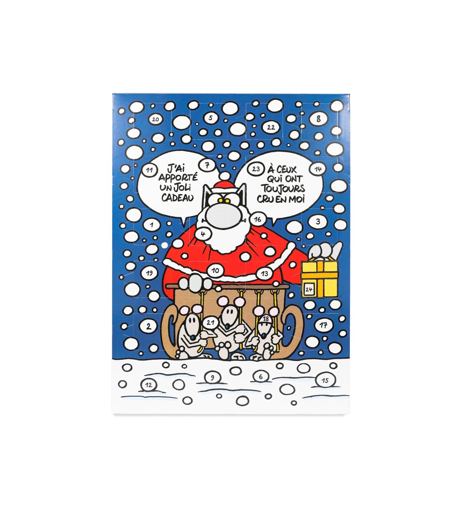 Dolfin Le Chat Advent Calendar - Belgian Chocolate Collection, 6 Fragrances - Black Cocoa 70%, Black Salted Almonds, Black Orange, Cocoa Milk 37%, Caramel Milk & Speculos Milk - Made in Belgium, 120g