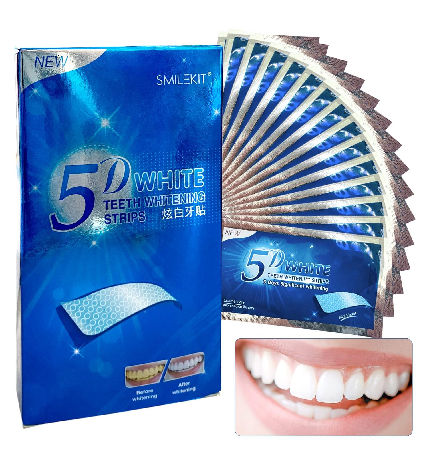 Whiten Your Smile with Mie 28 Teeth Whitening Strips - Effective Teeth Bleaching for a Brighter Smile - Buy Online on GoSupps.com