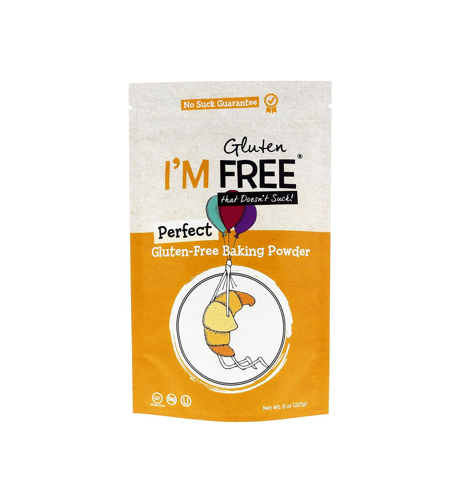 Im Free Perfect Gluten-Free Baking Powder - Vegan, Non-GMO, OU Kosher Certified - 8 oz - Buy Online on GoSupps.com