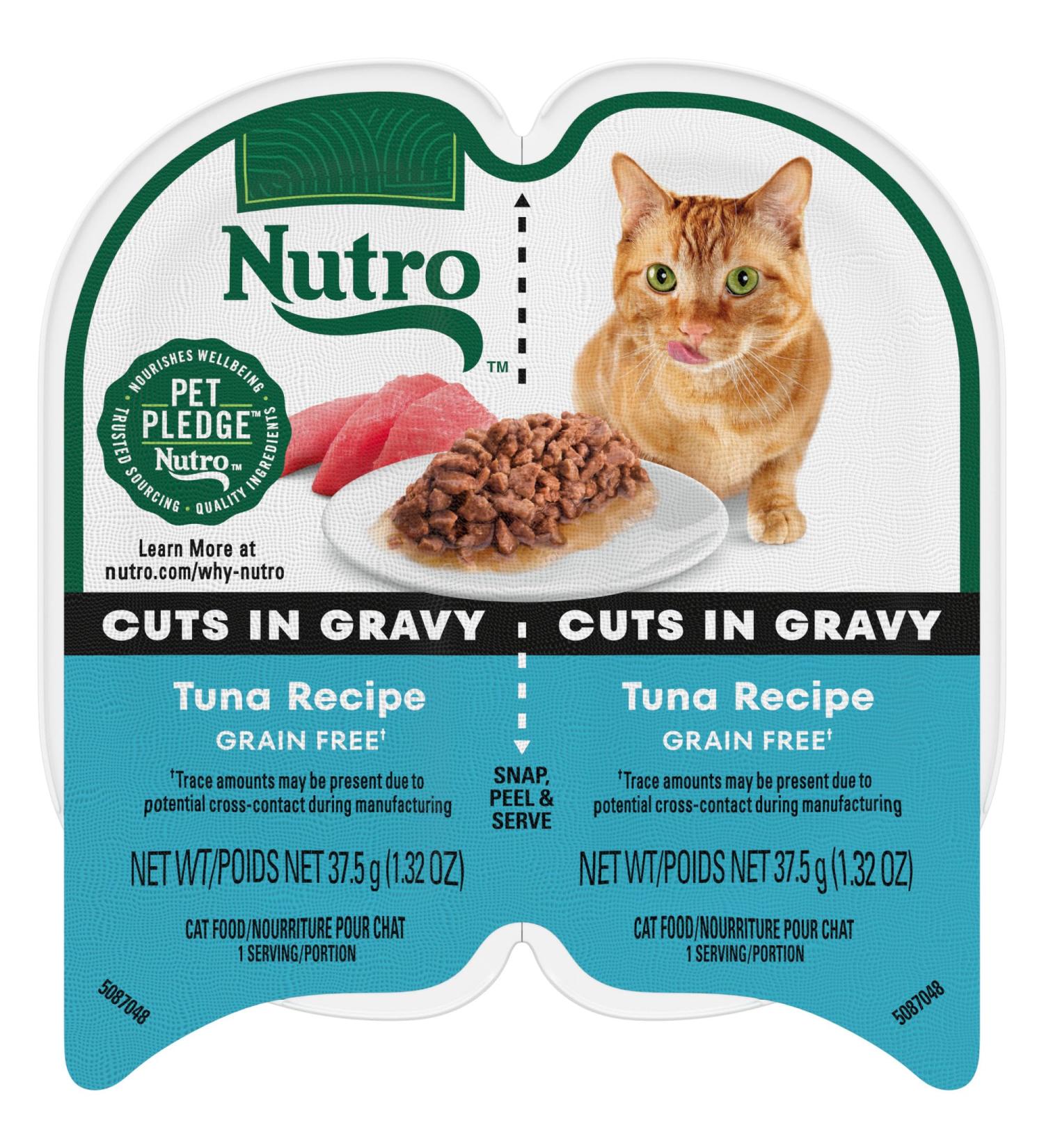 NUTRO Perfect Portions Adult Wet Cat Food Grain Free Tuna Cuts in Gravy Entr es 75g Tray (Pack of 24) Tuna Cuts 75 g (Pack of 24) - Buy Online on GoSupps.com
