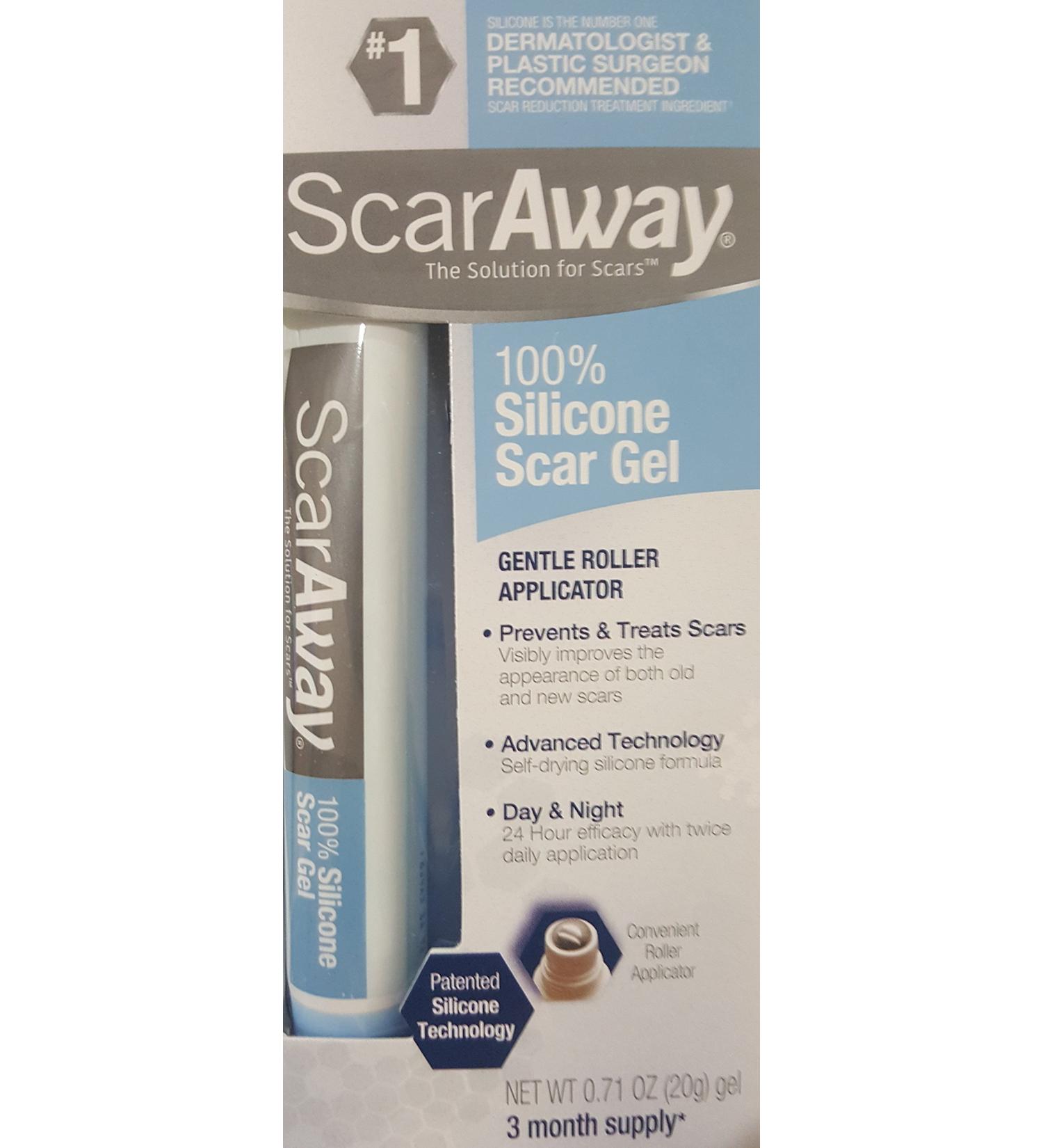 Scar Away Scar Repair Gel with Patented Kelo-cote Technology 20 grams (Pack of 2)
